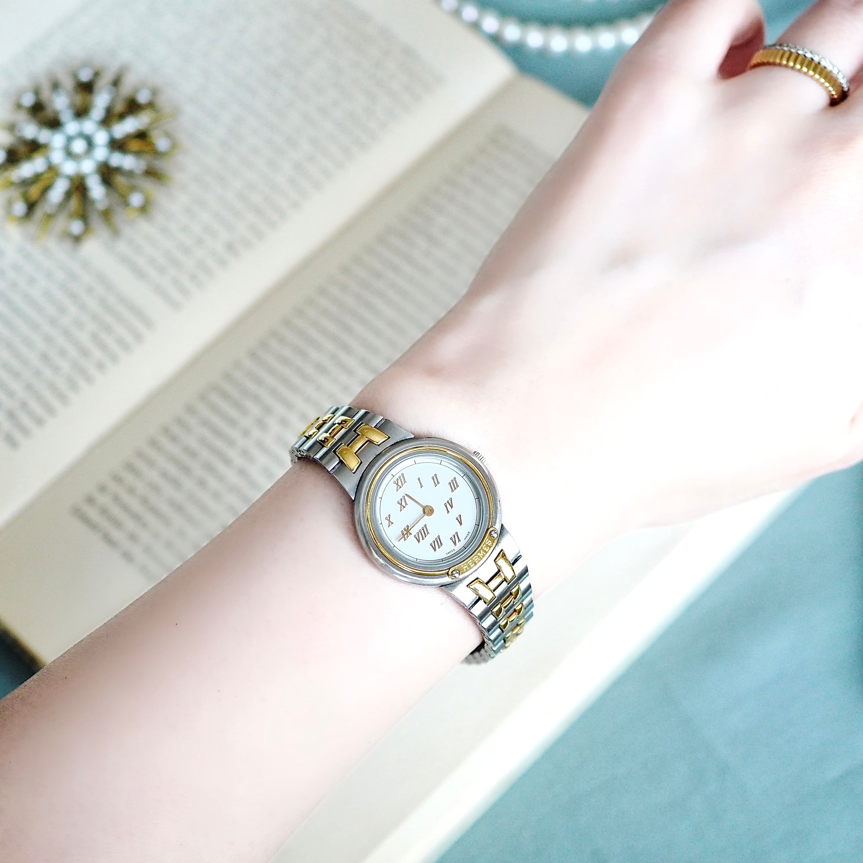 HERMES エルメス メテオール コンビ クォーツ ヴィンテージ時計 | Plumage