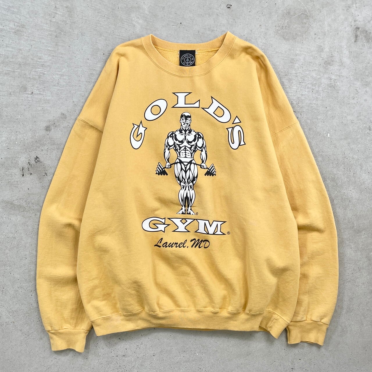 90年代 GOLD'S GYM ゴールドジム 企業ロゴプリント スウェットシャツ