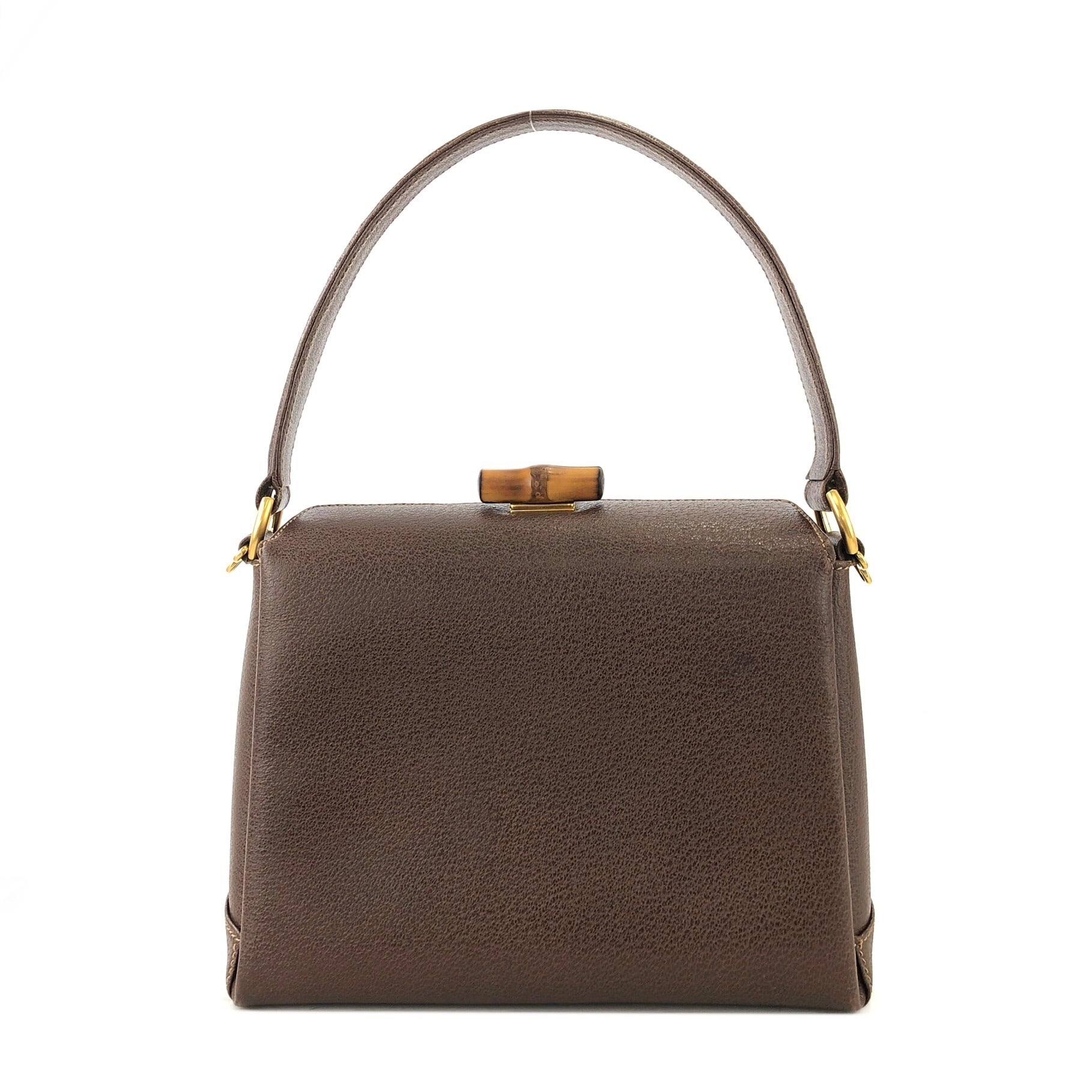 GUCCI グッチ バンブー ターンロック レザー 2way ショルダーバッグ