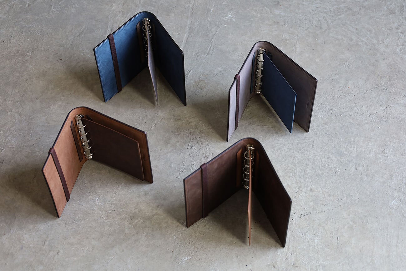 M5スクエアバインダー : アラスカレザー | SHINARI