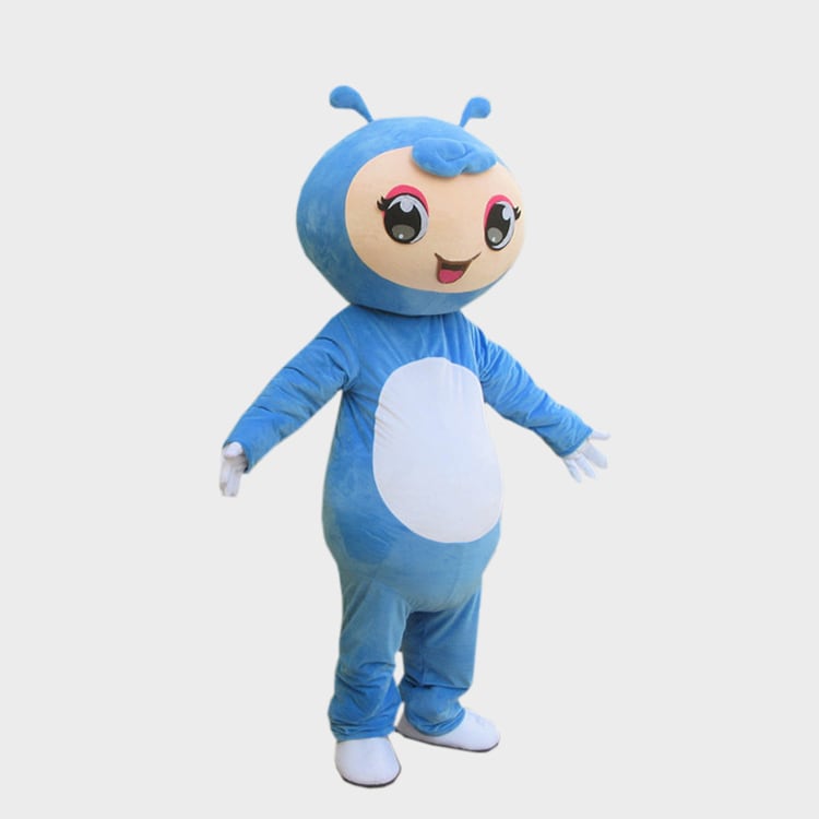 ☆本格的着ぐるみ マスコット☆大人用 ブルー 青いマスコット 可愛い