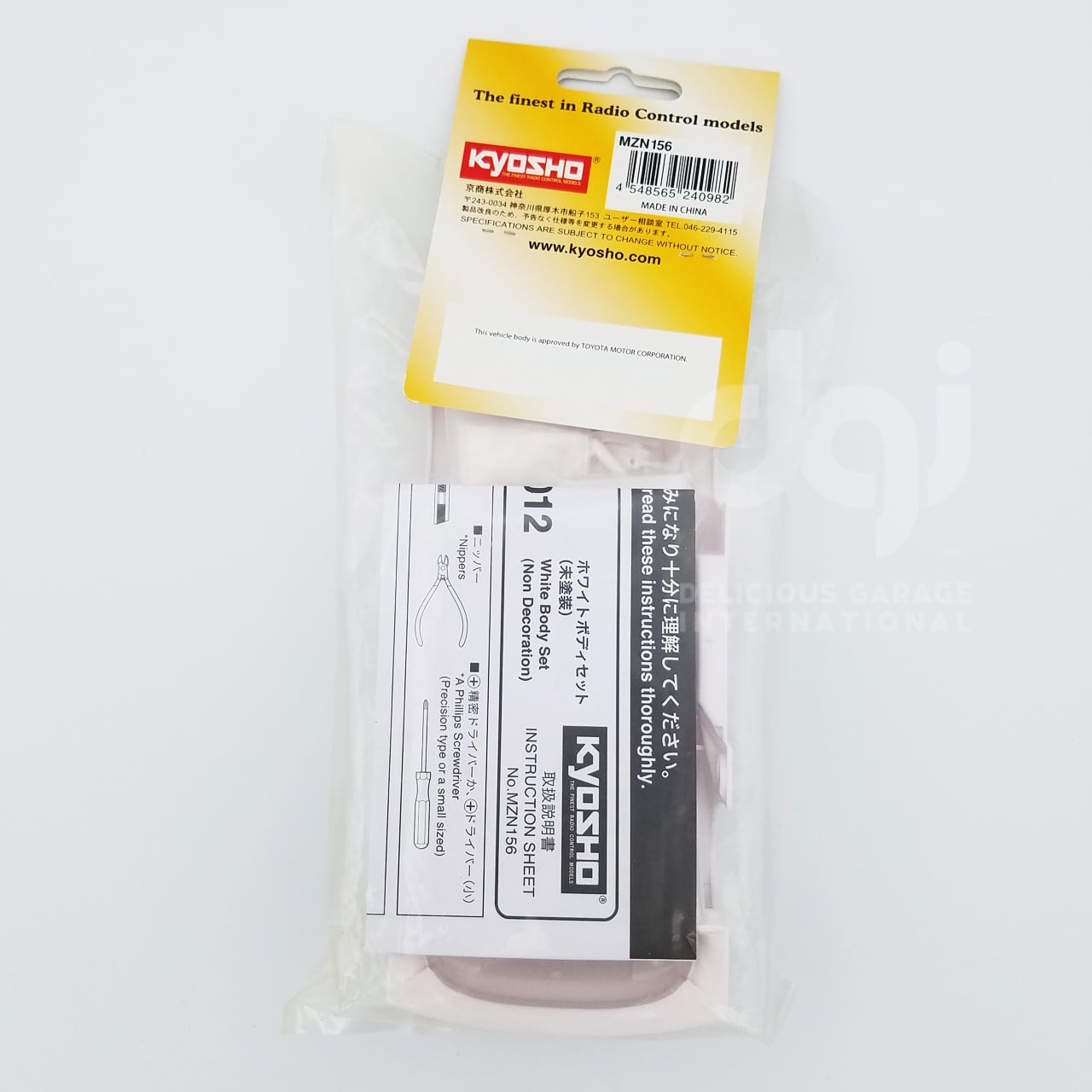 京商 Mini-z レクサス SC430 GT500 2012 ホワイトボディセット(未塗装