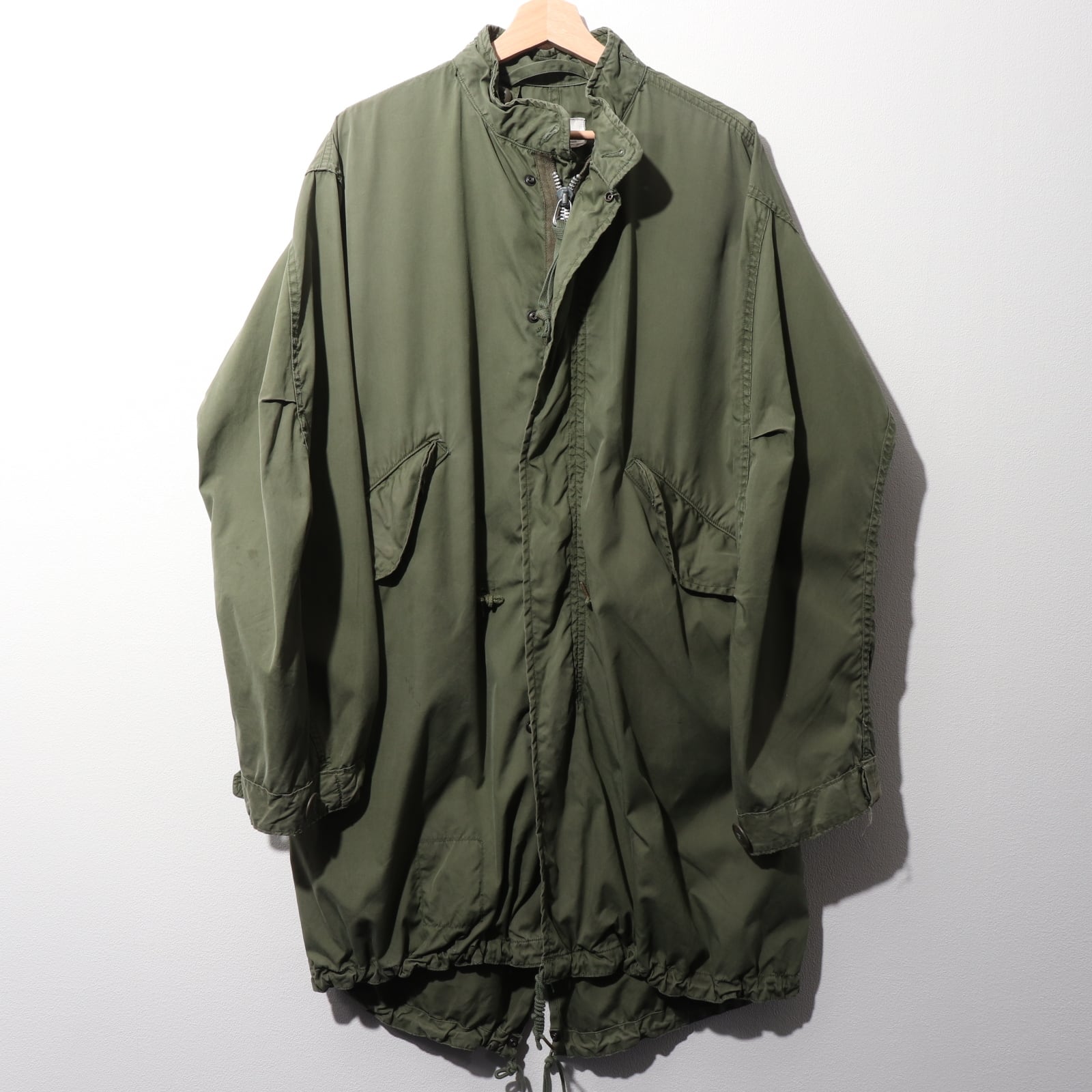 稀少 XS アルミジップ 71年 ALPHA M-65 フィッシュテールパーカー