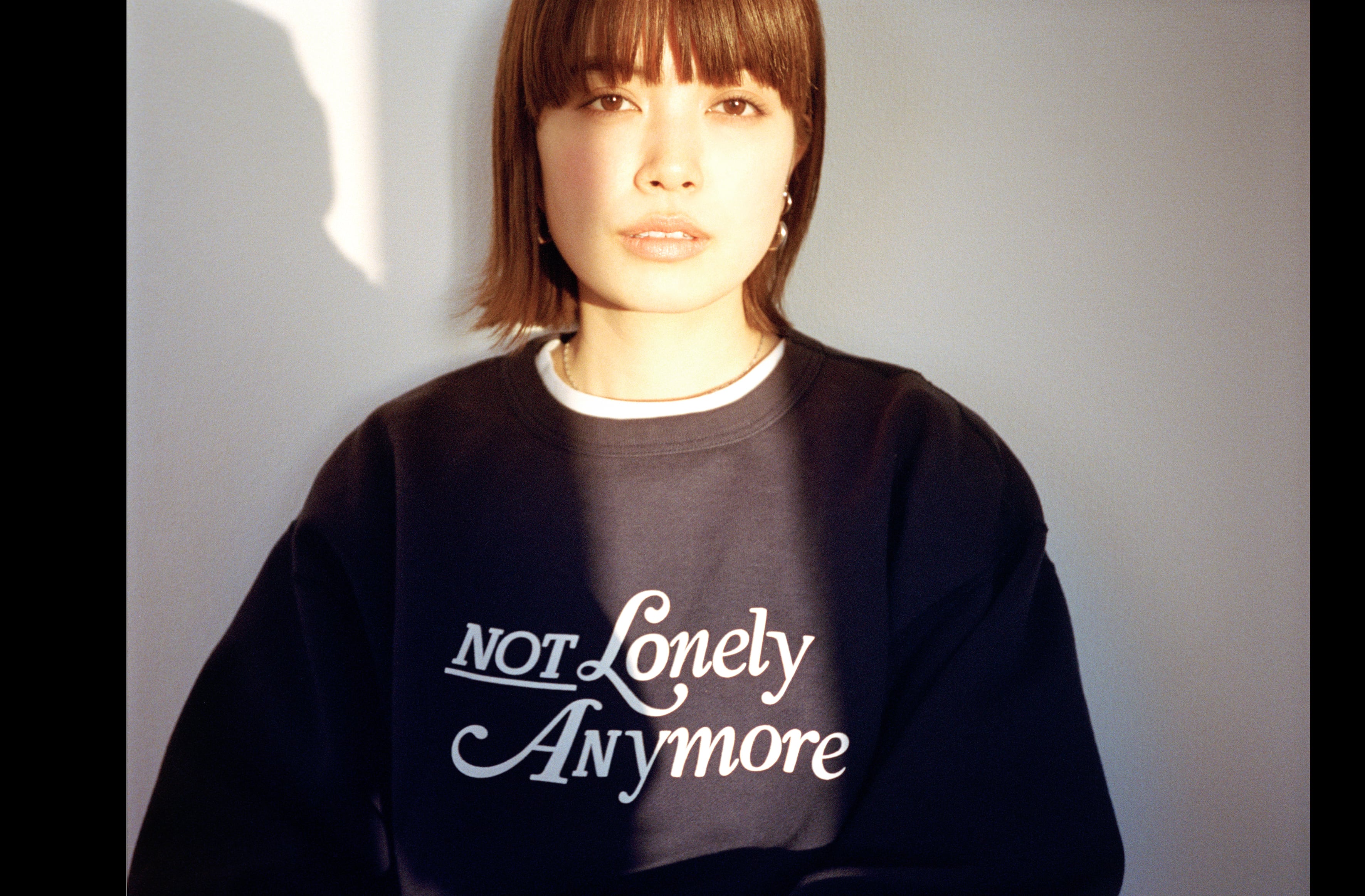 Not Lonely Anymore Crew sweat shirt Navy | notlonely