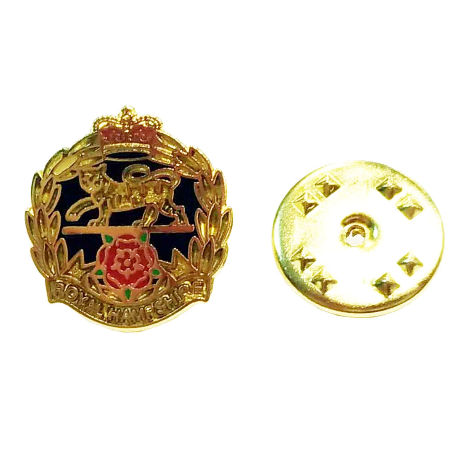 英ミリタリーピンバッジ【陸軍=Shield Royal Hampshire】Tradition