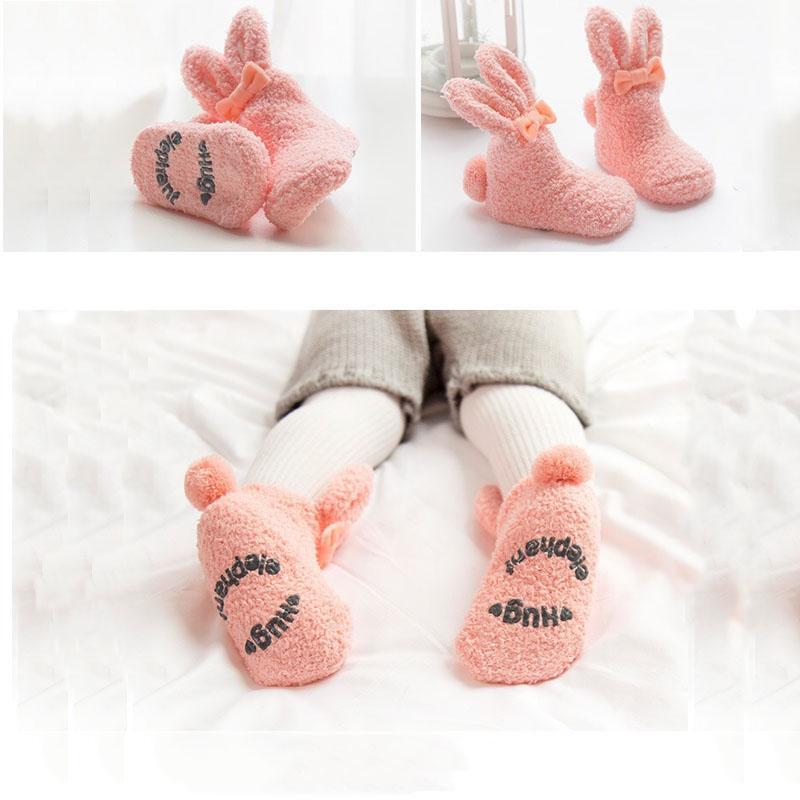 靴下 キッズ 子供 ベビー靴下 モコモコ 秋冬 防寒 ベビー ソックス 9