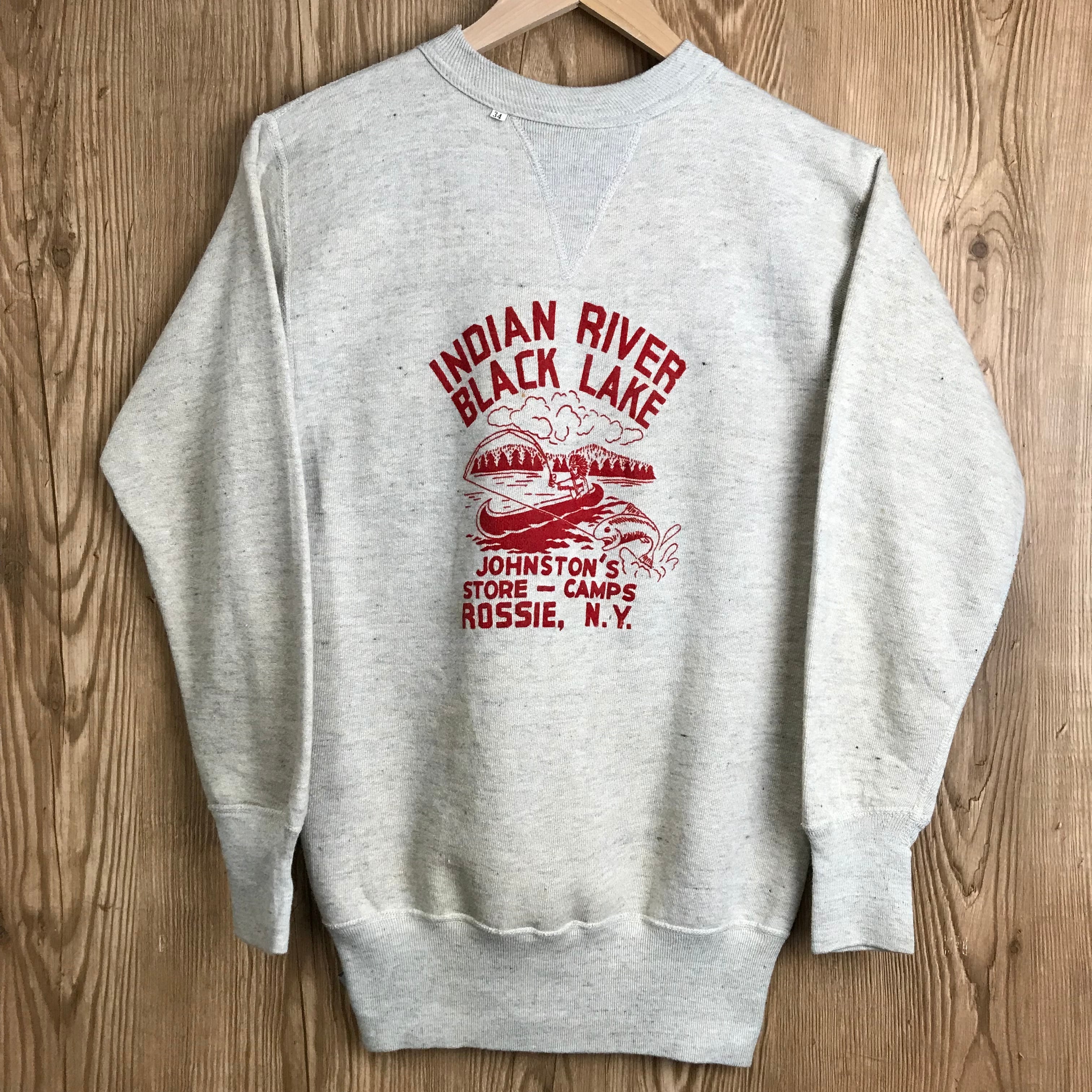 ☆DEAD STOCK 40s FRONT V SWEAT 前V リブ長 スウェット スエット