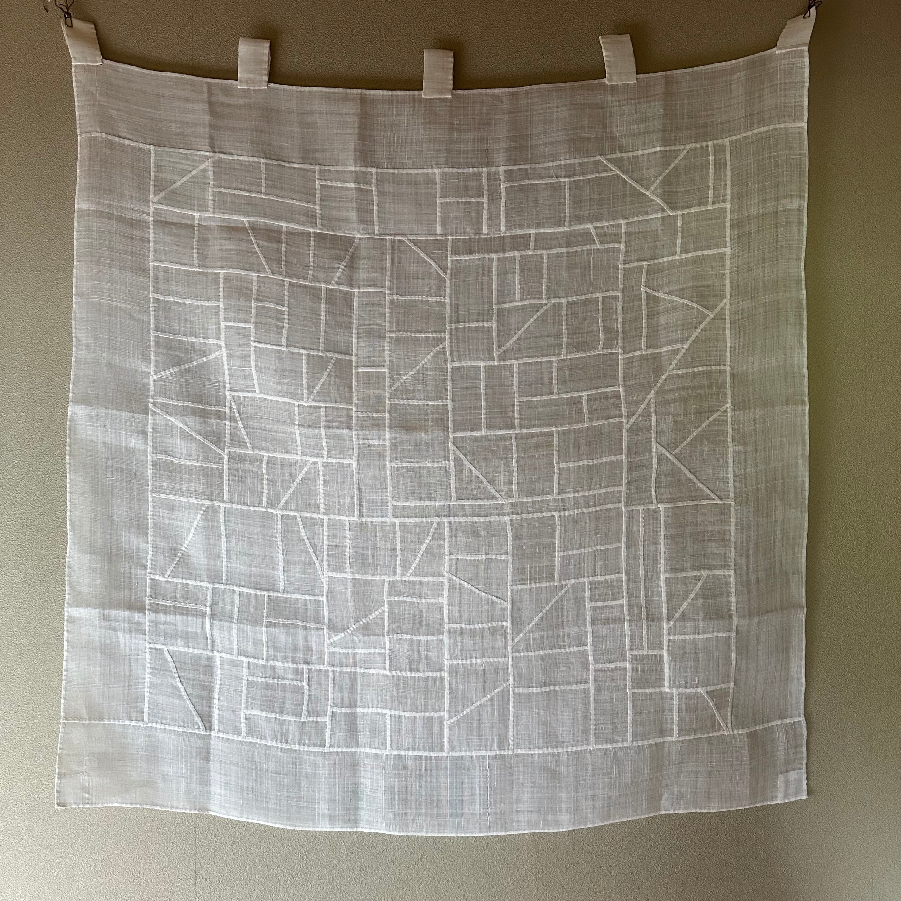 新しいポジャギ(白) 正方形100×100 | Pay ID