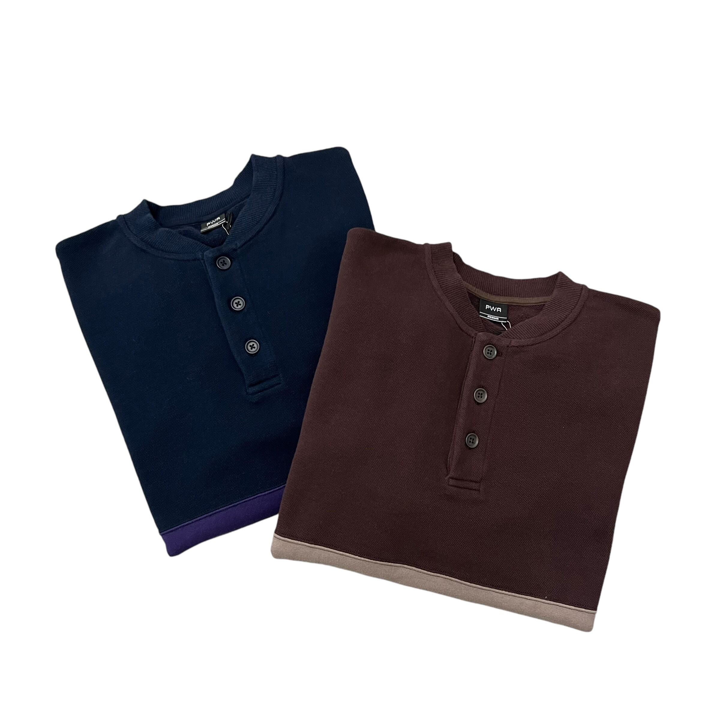 PWA / HEAVY KANOKO HENRYNECK POLO NAVY | THE NEWAGE CLUB