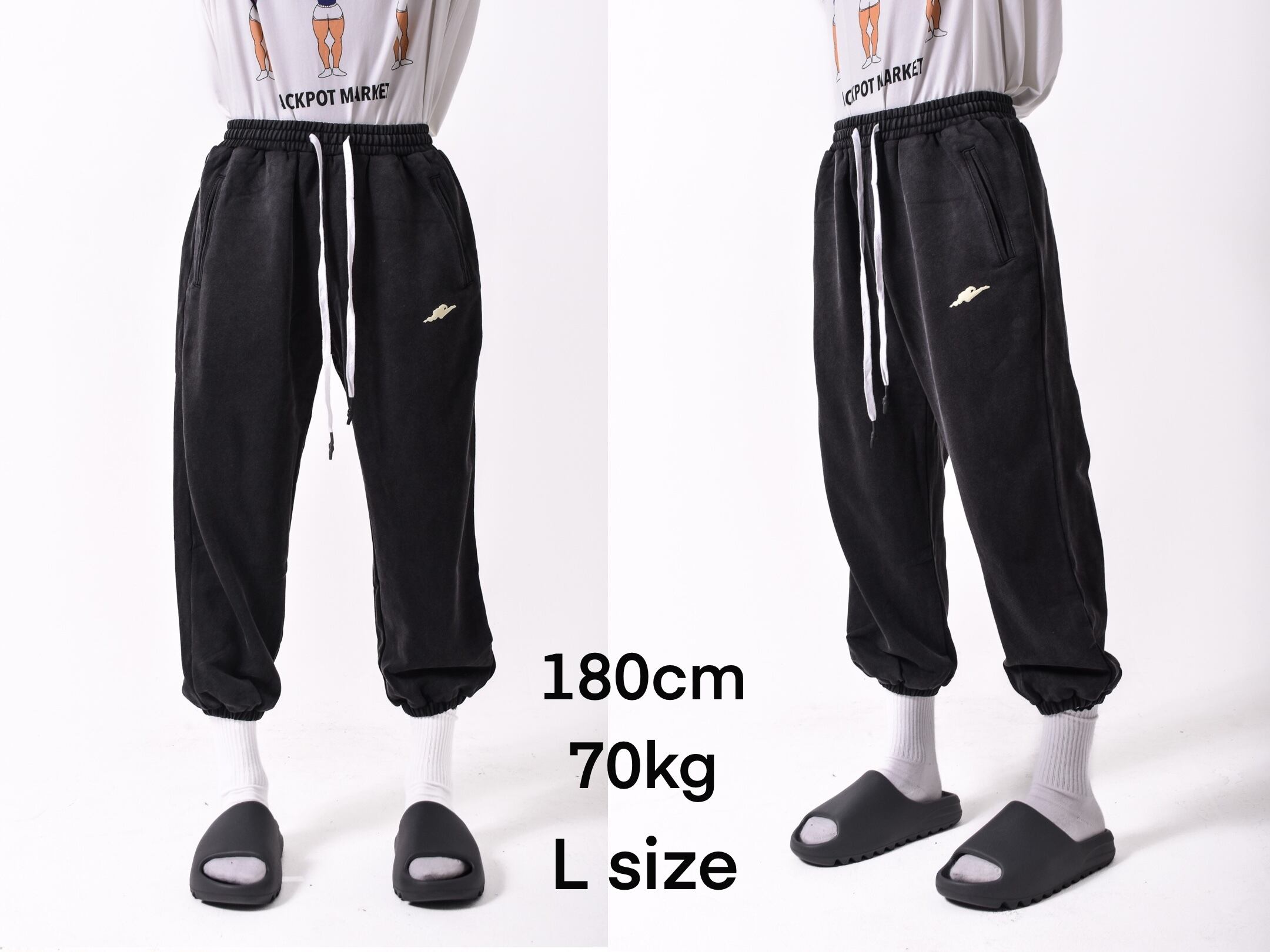 ヴィンテージスウェットロングパンツ ブラック | JACKPOT MARKET