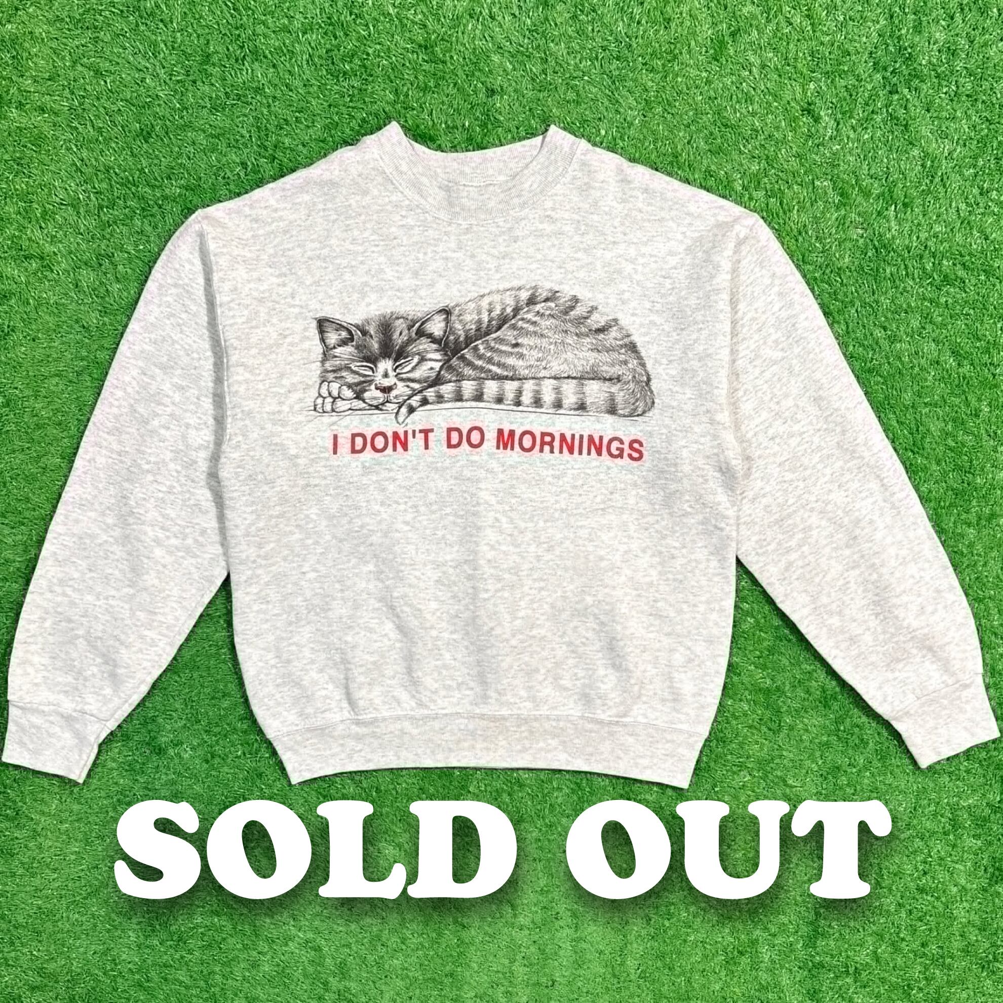 Men's】 90s 猫 イラスト スウェットシャツ / アメリカ製 USA製 90年代