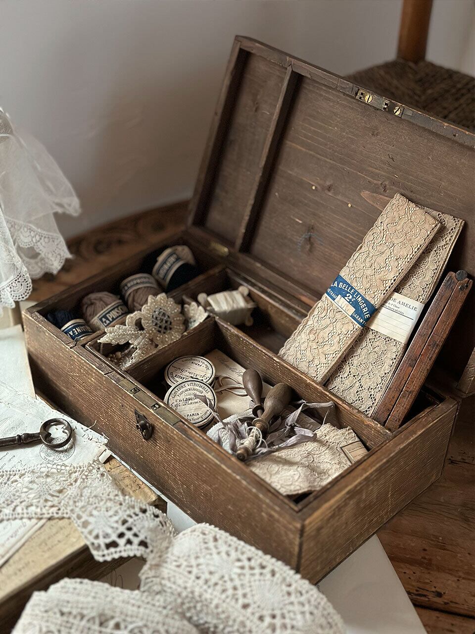 木箱 | Brocante de La Cocotte （フランスアンティーク・ドライ