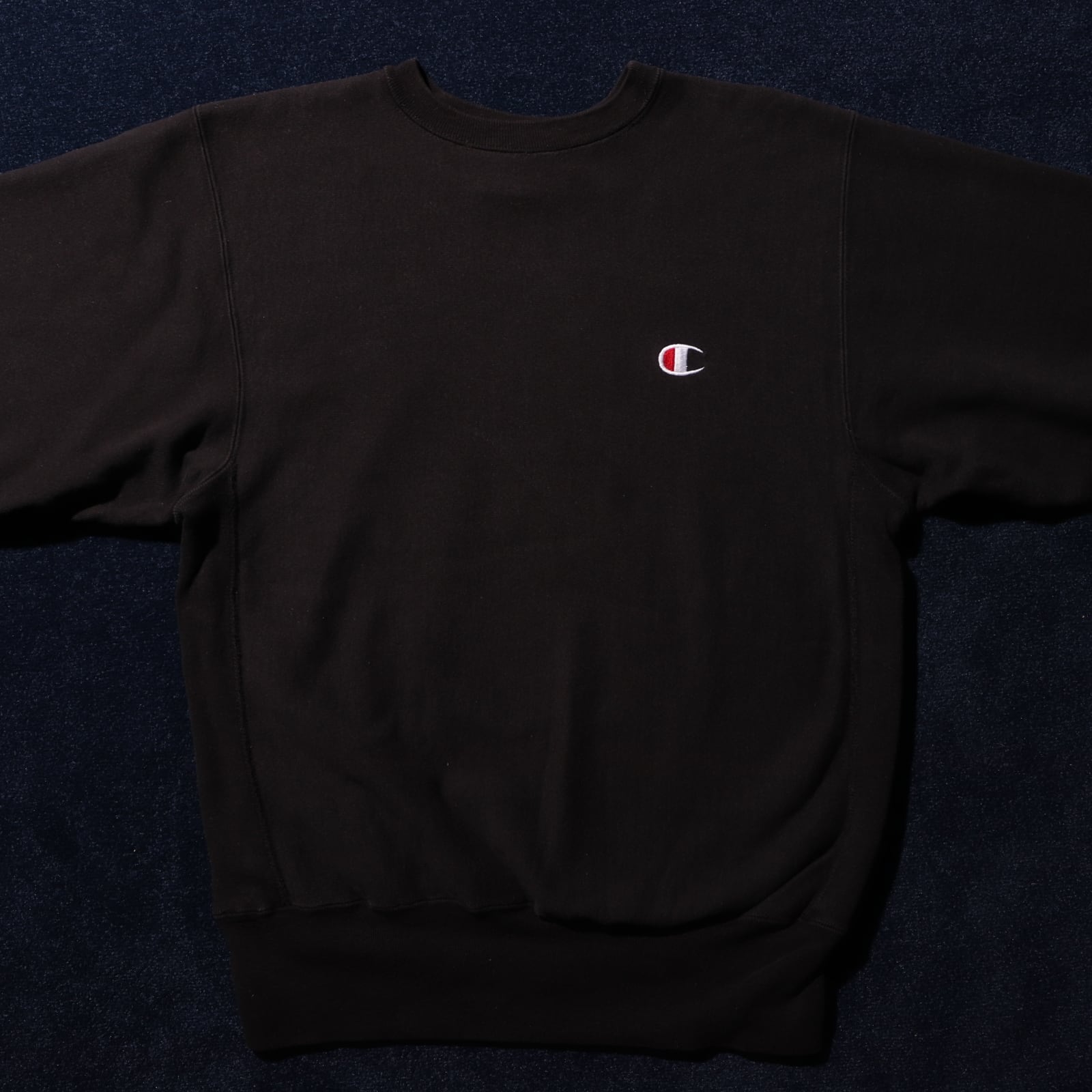 稀少 デカ目 L 黒 ブラック 80s 90s USA リバースウィーブ