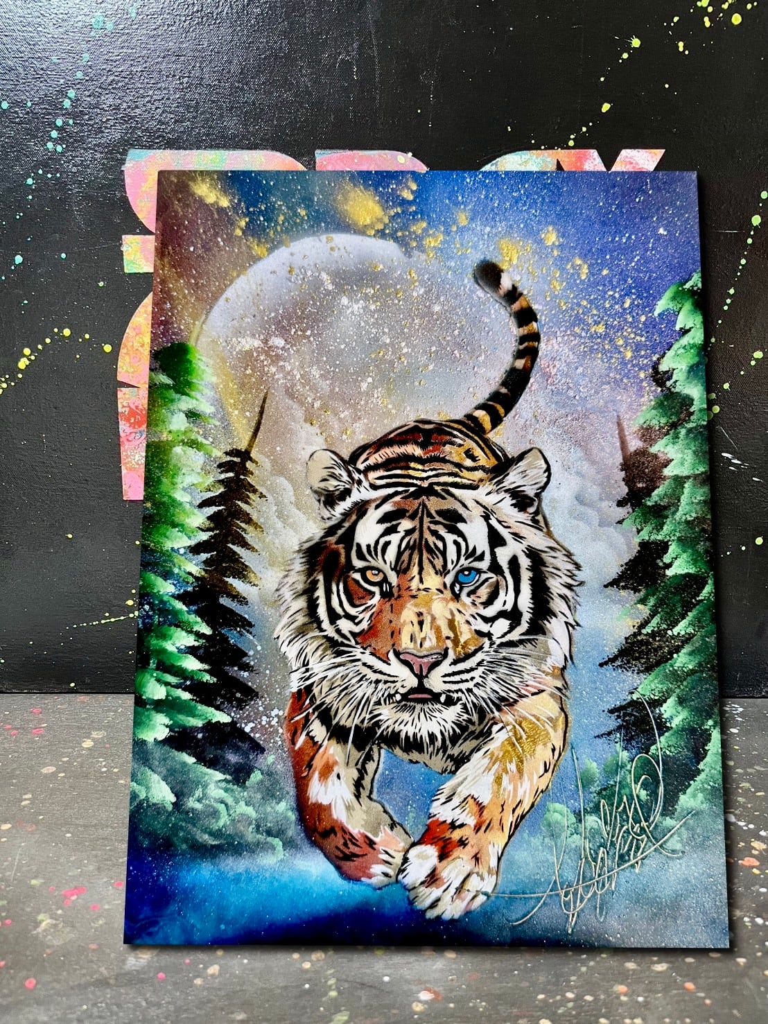 ⭐︎匿名配送スプレーアートエデンF 6サイズキャンバス白額付き