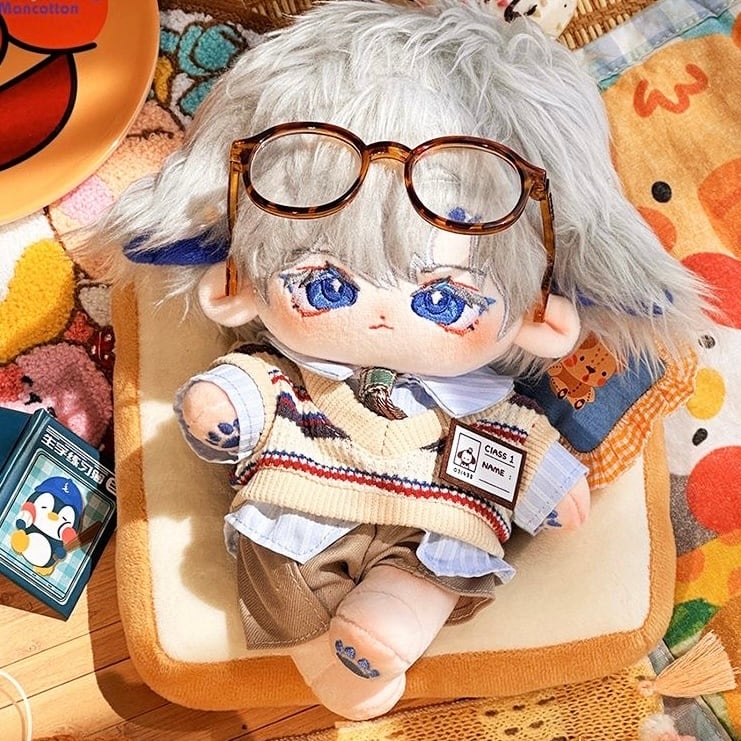 ✿20cm✿ 銀川 骨あり 獣体無属性ぬいぐるみ 本体 furry着せ替え