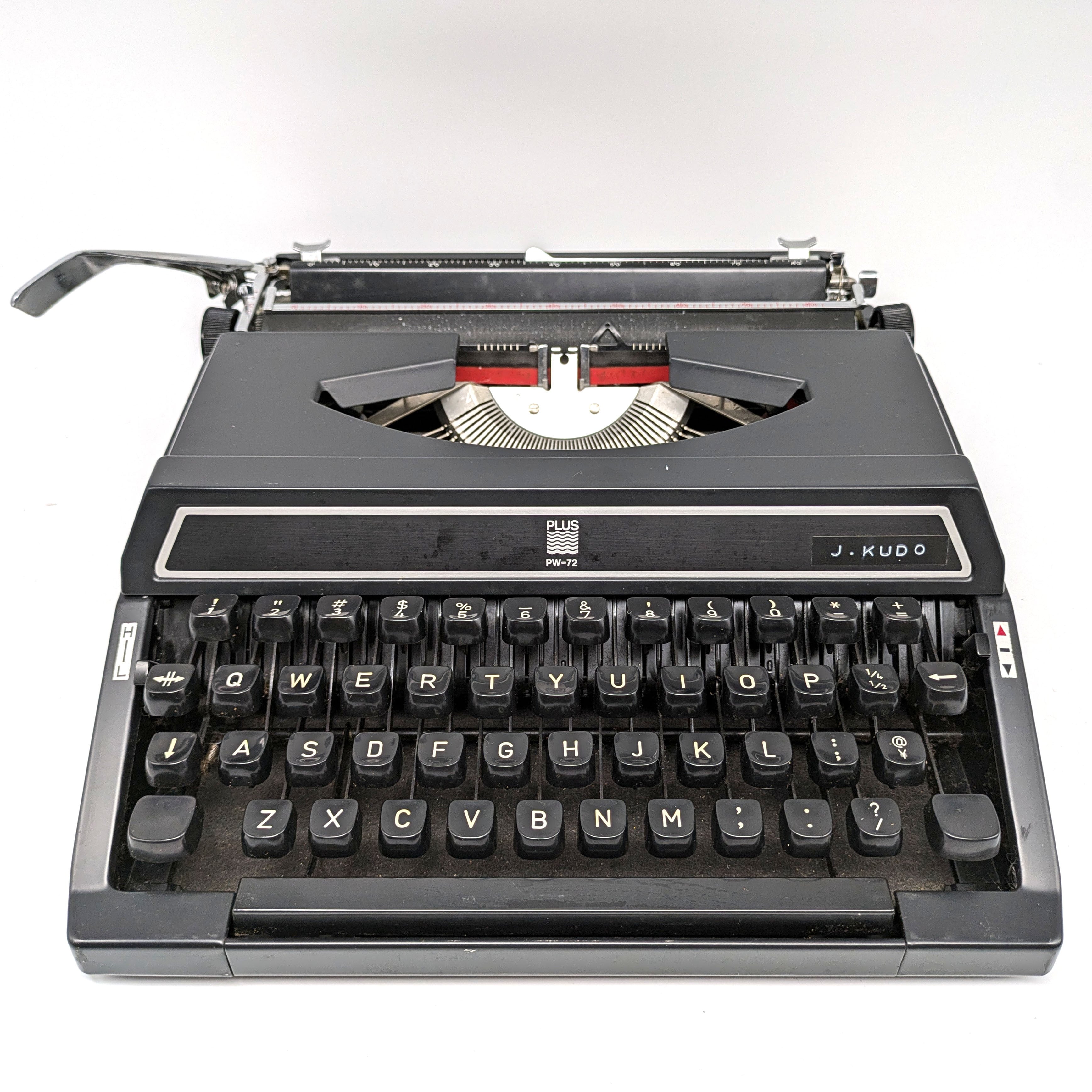 PLUS・タイプライター・PW-72・昭和レトロ・古雑貨・No.240913-04