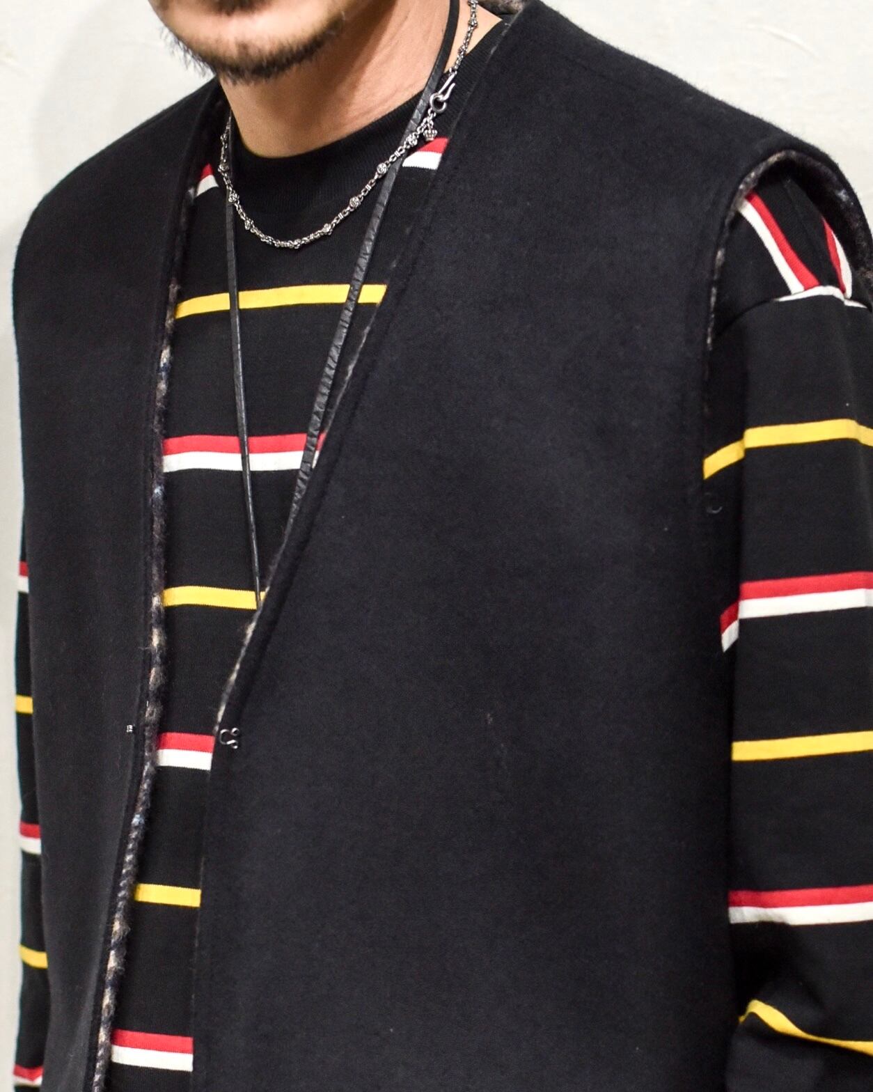 AMBERGLEAM - Reversible Wool Vest (L/XL) ¥36000+tax | KODONA in