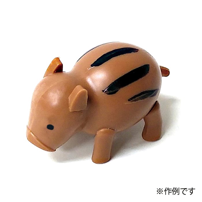 アスカモデル 干支プラモ うりぼう ブラウン 1枚入 シールつき