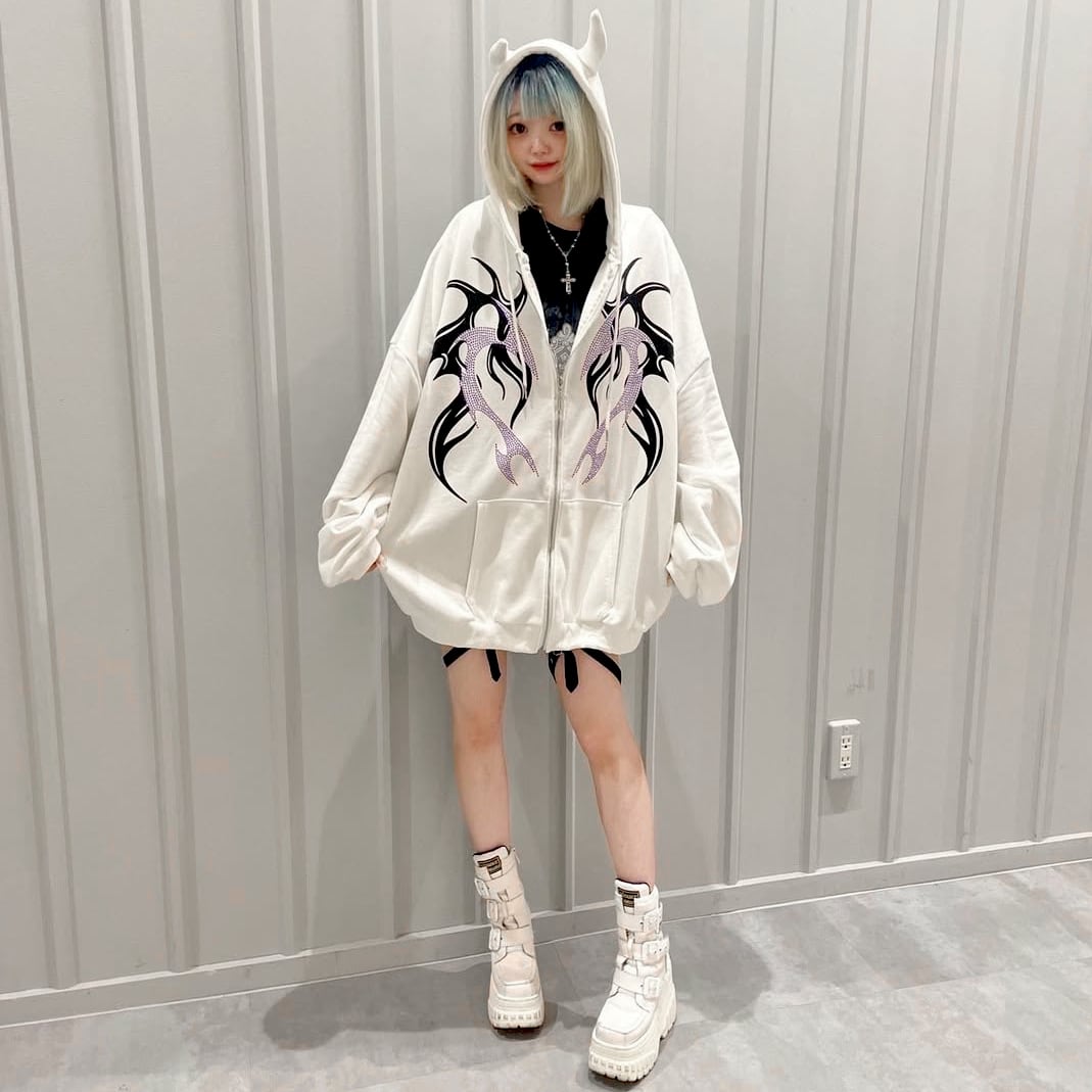 ツノ トライバルZIPパーカー | VOLCAN&APHRODITE