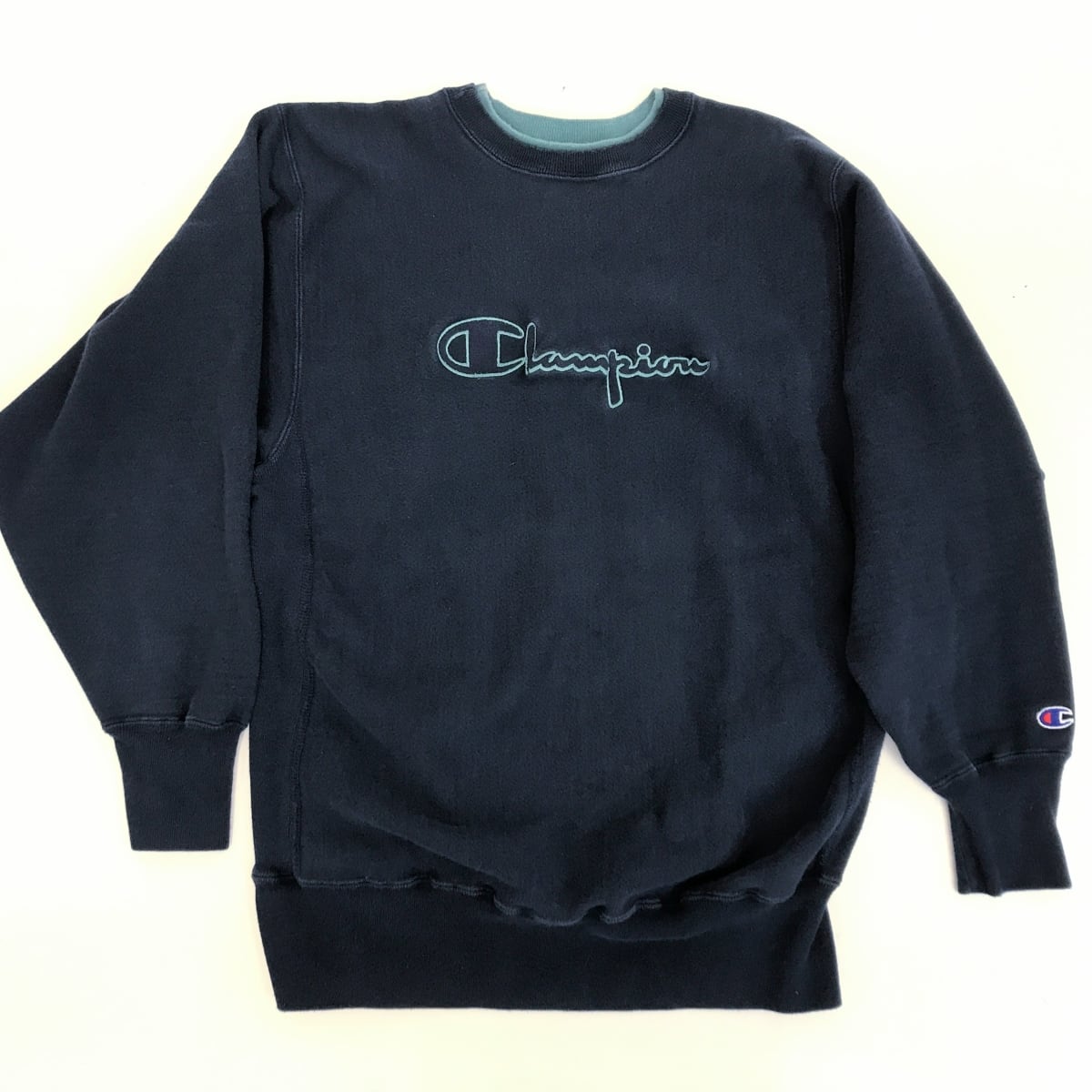 CHAMPION チャンピオン 90年代 USA製 後期 刺繍 タグ リバースウィーブ