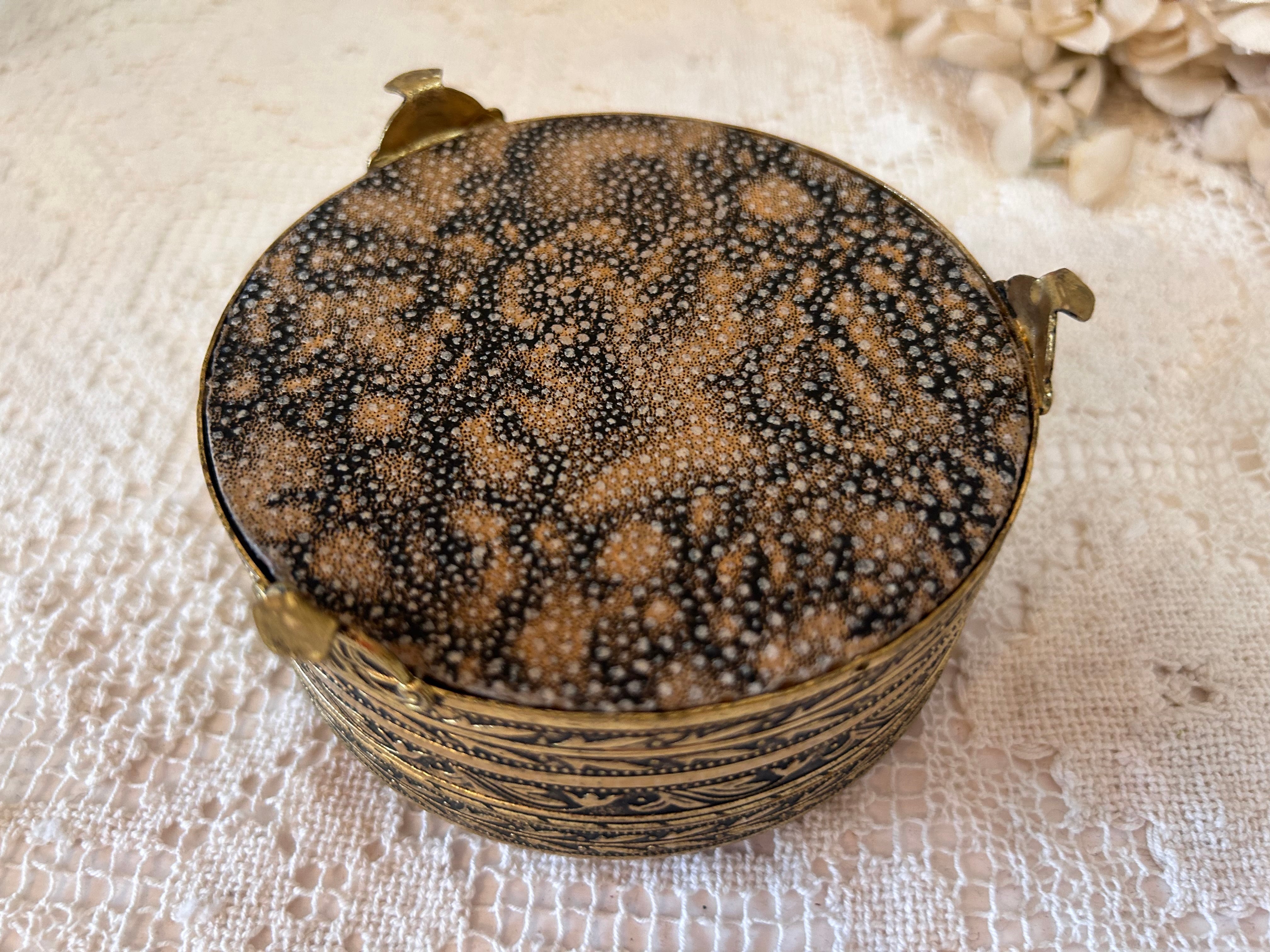 イギリス アンティーク ドレッシング プチポワン 刺繍 ボックス ケース