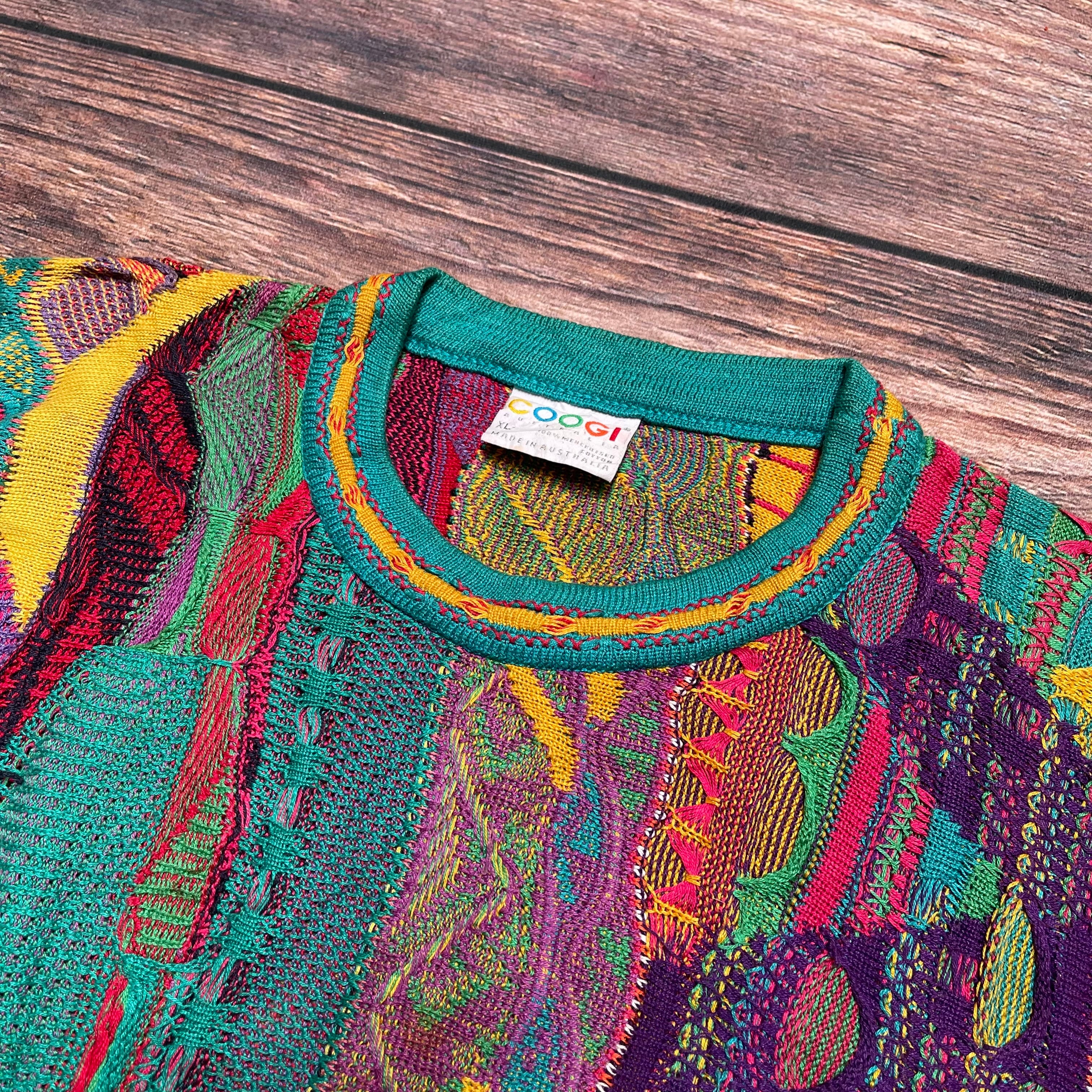 COOGI 3Dセーター ニット XL | 古着屋DIGDIG