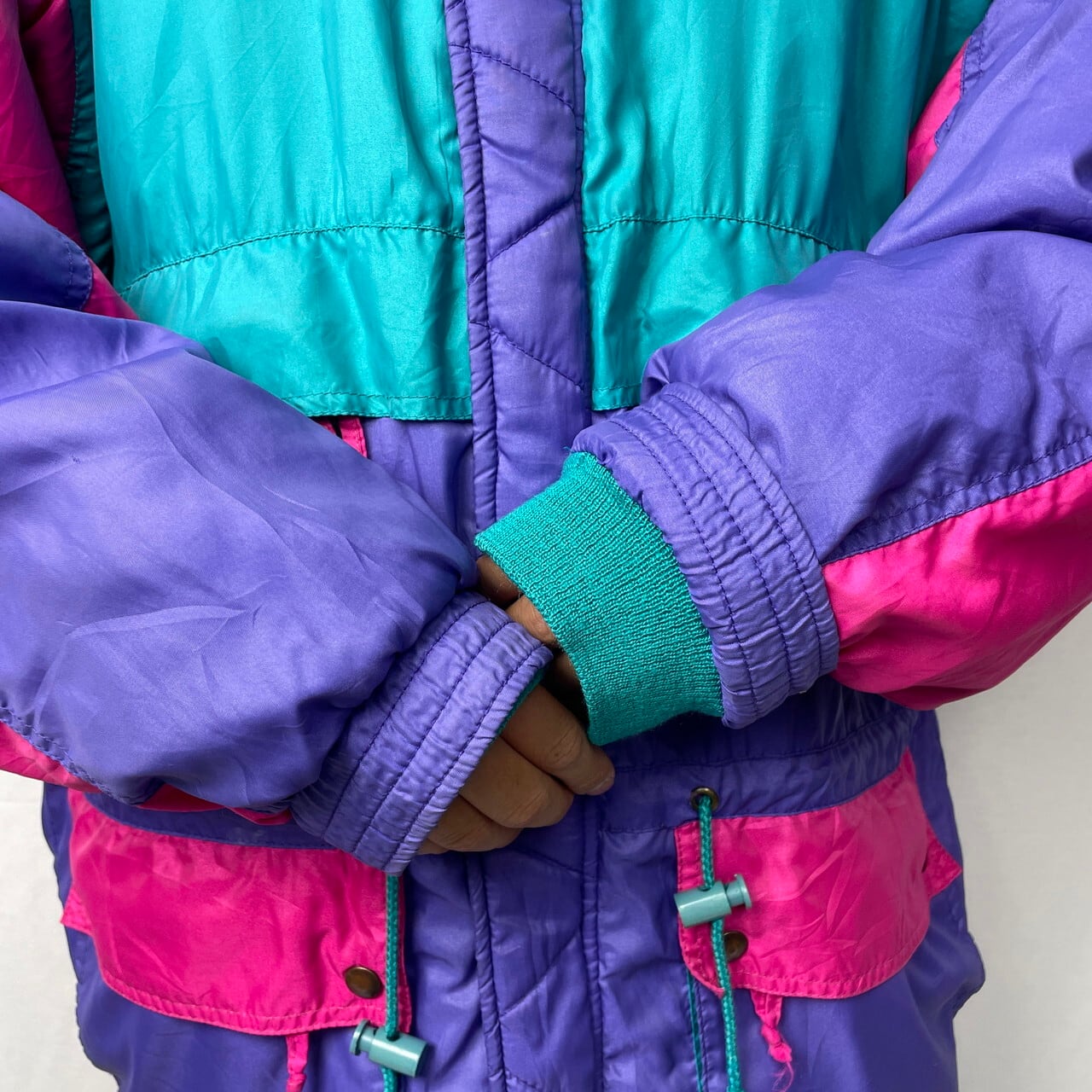 80年代 adidas アディダス 中綿入り スキージャケット ナイロン