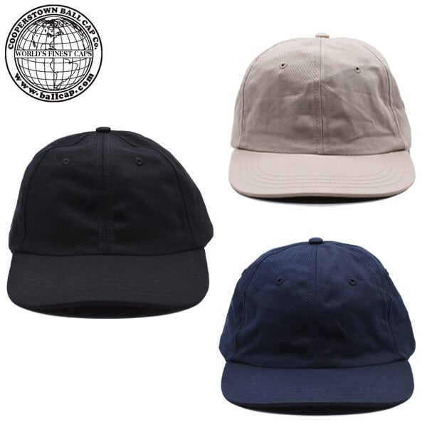 クーパーズタウン ボール キャップ SOLID ソリッド ブラック ネイビー