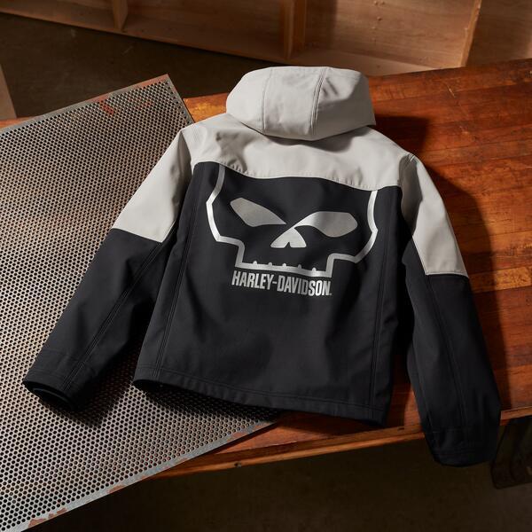 復刻版 Willie G スカル 防風&撥水 ソフトシェルジャケット 99058-25VM