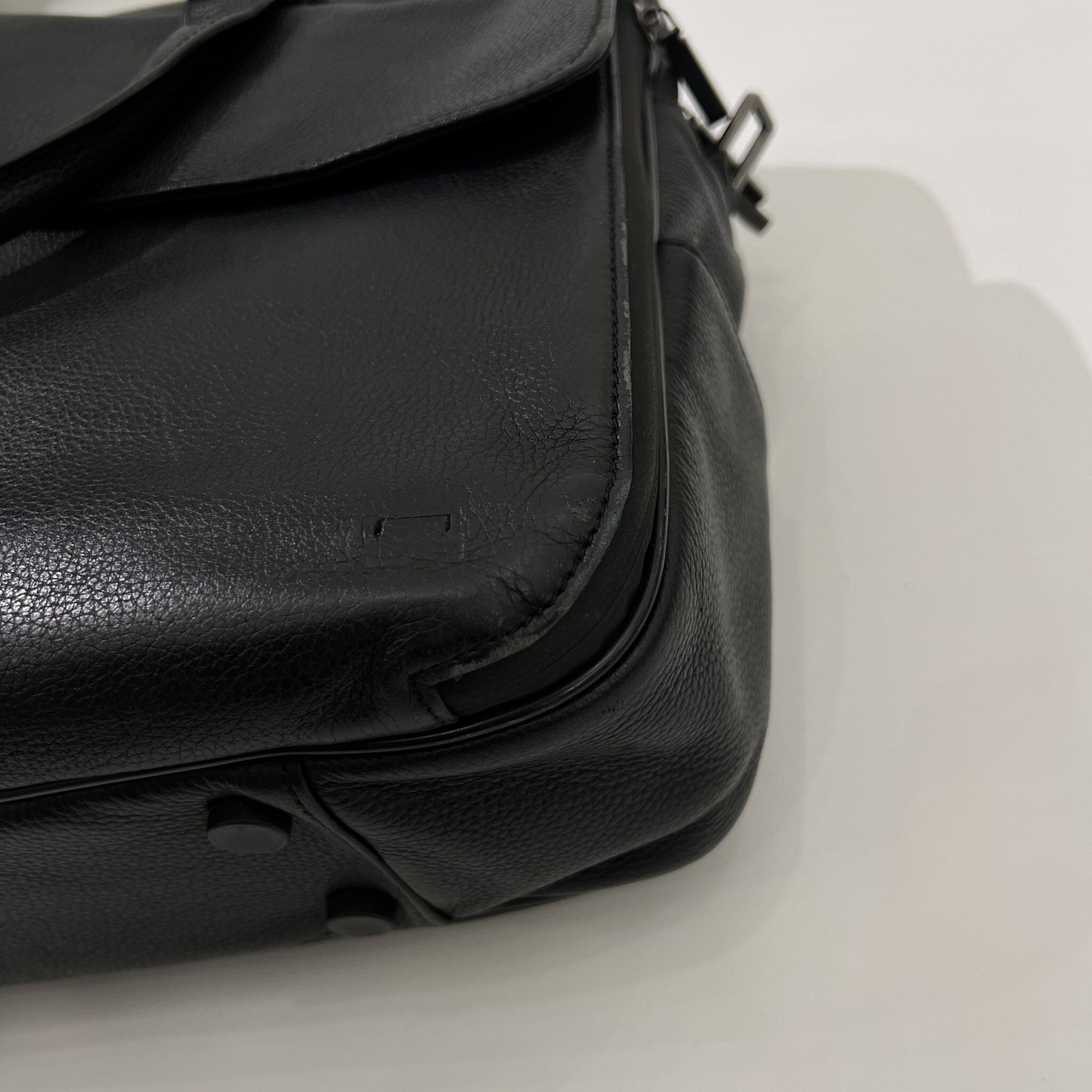 dunhill ダンヒル アボリティーズ レザー ブリーフケース ブラック