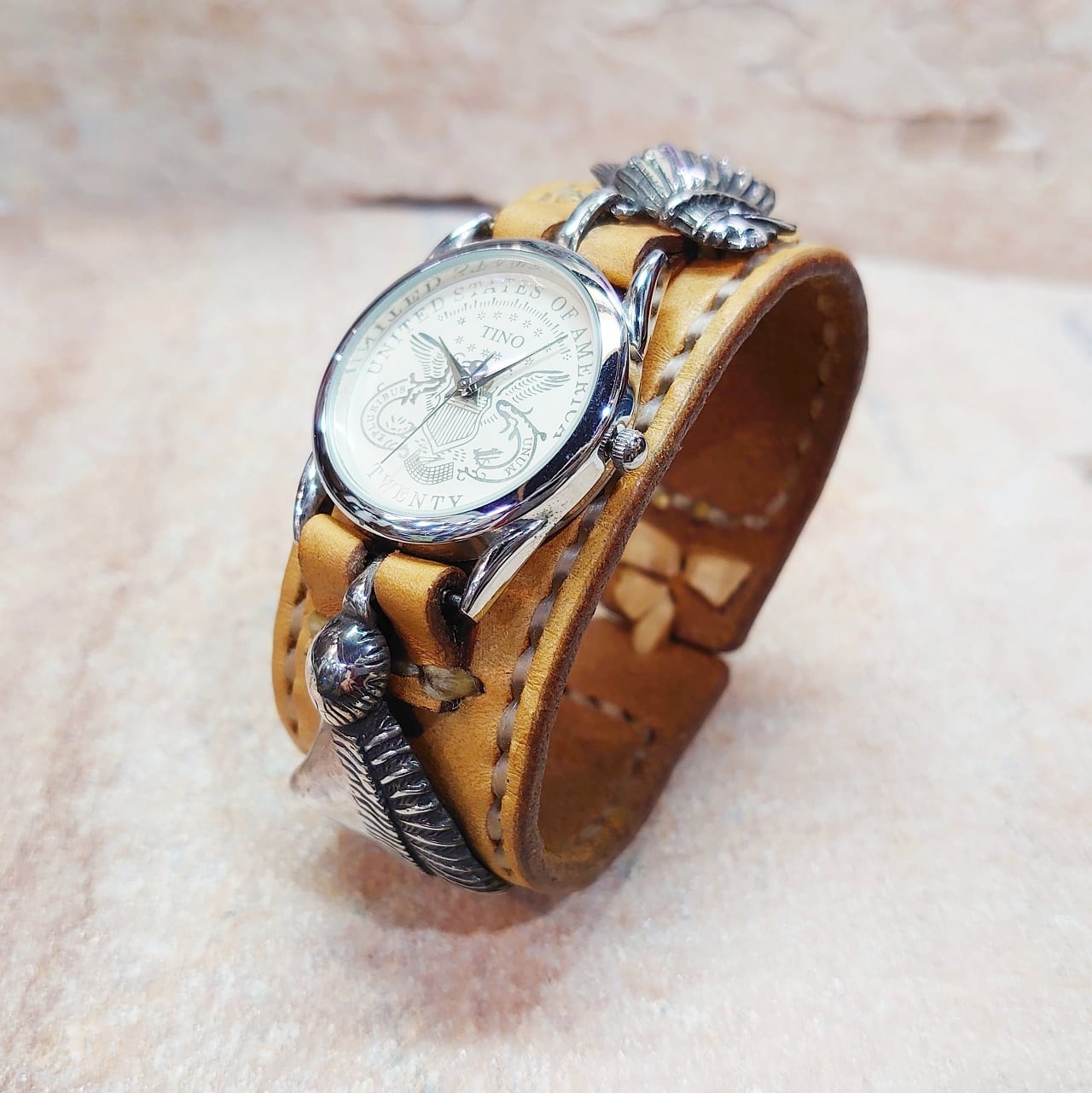 MOON1999 オリジナルウォッチ フェザー＆インディアンチャーム | MOON1999