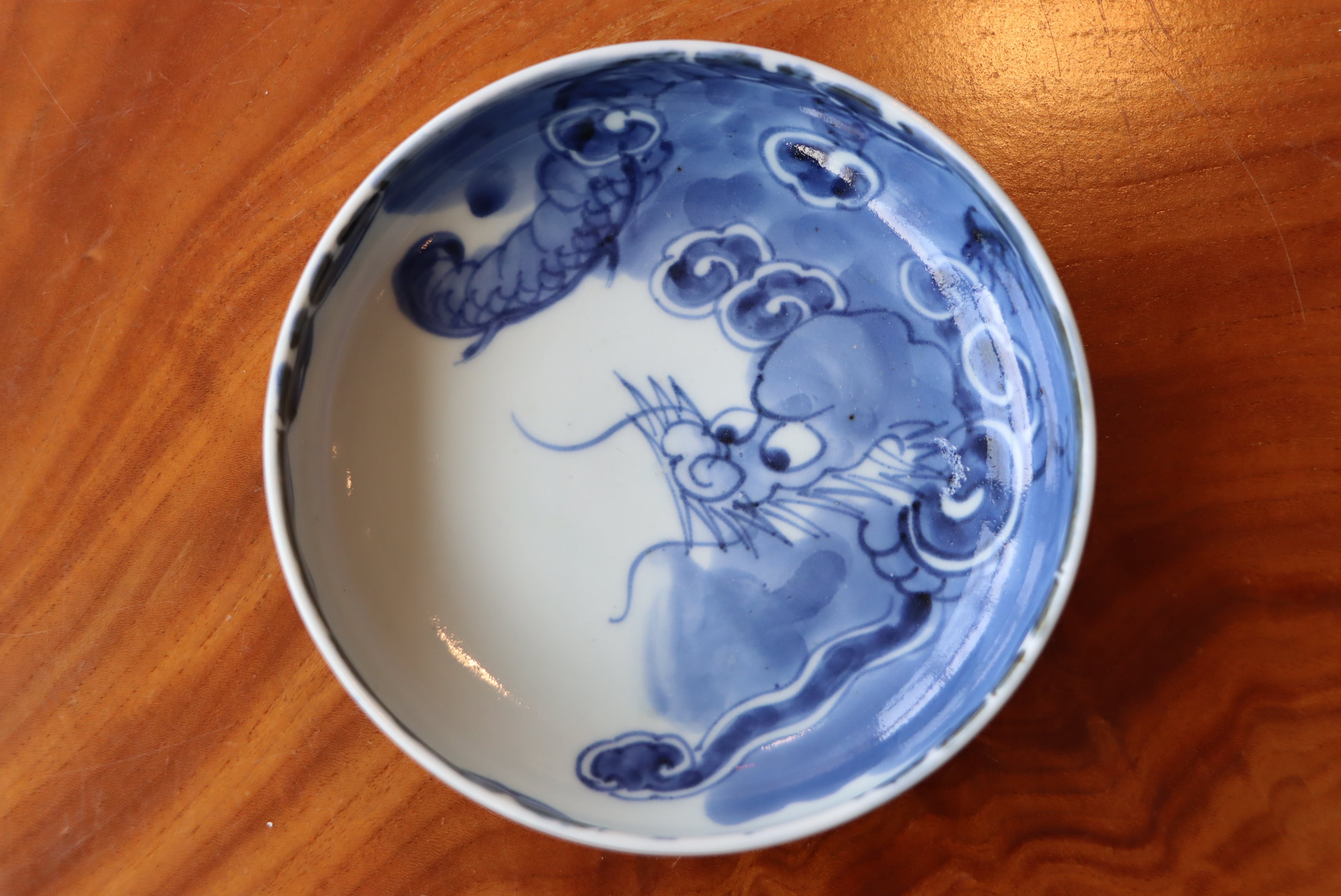 古伊万里 染付 龍文 膾皿 | (有)新原美術