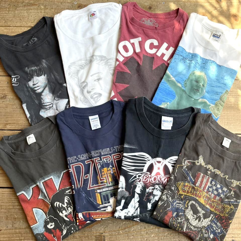 1点物◇ニルヴァーナNever MindバンドTシャツ白プリントTシャツ古着