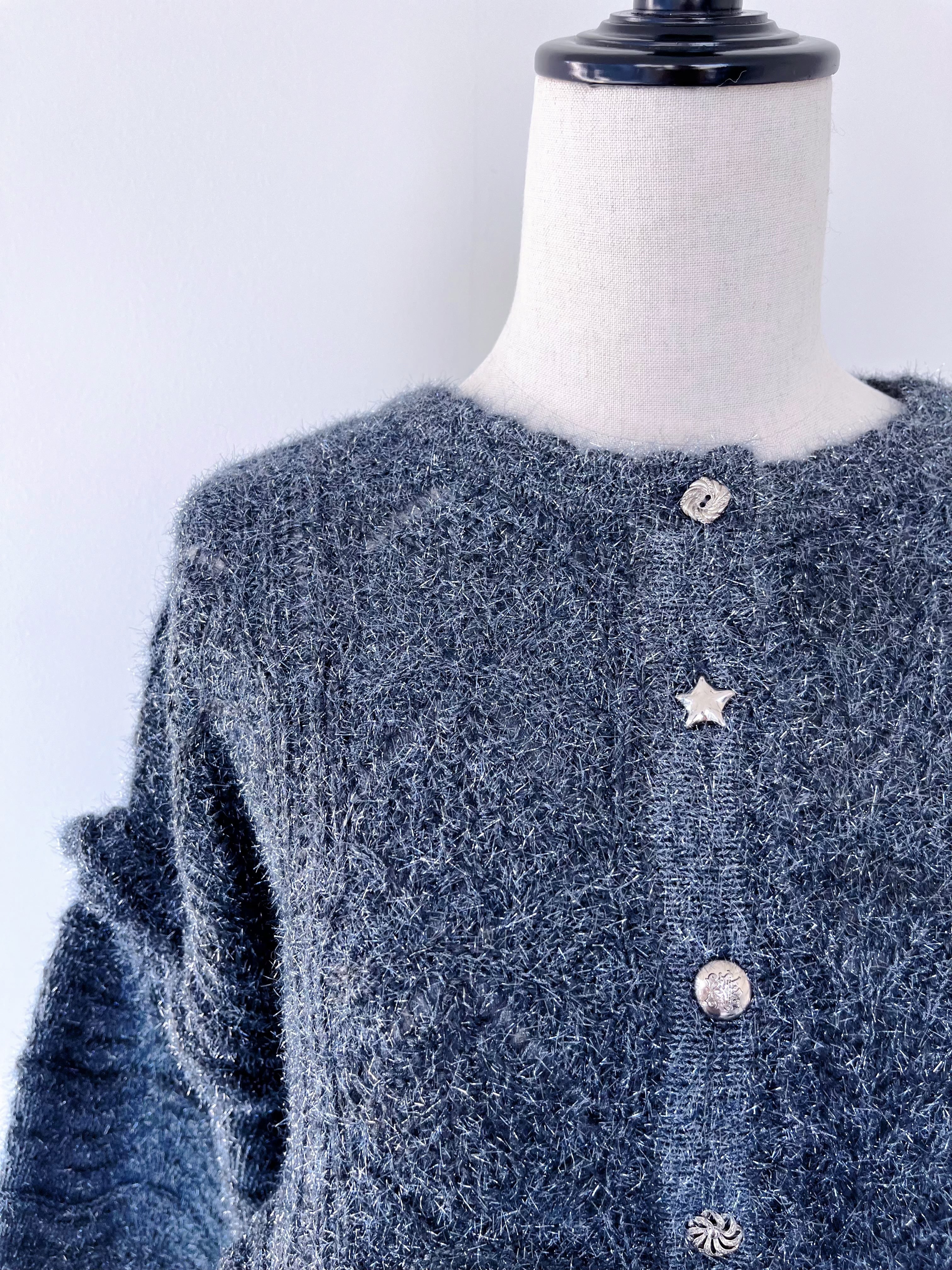 MUVEIL ラメパッチワークカーディガン | KOKO