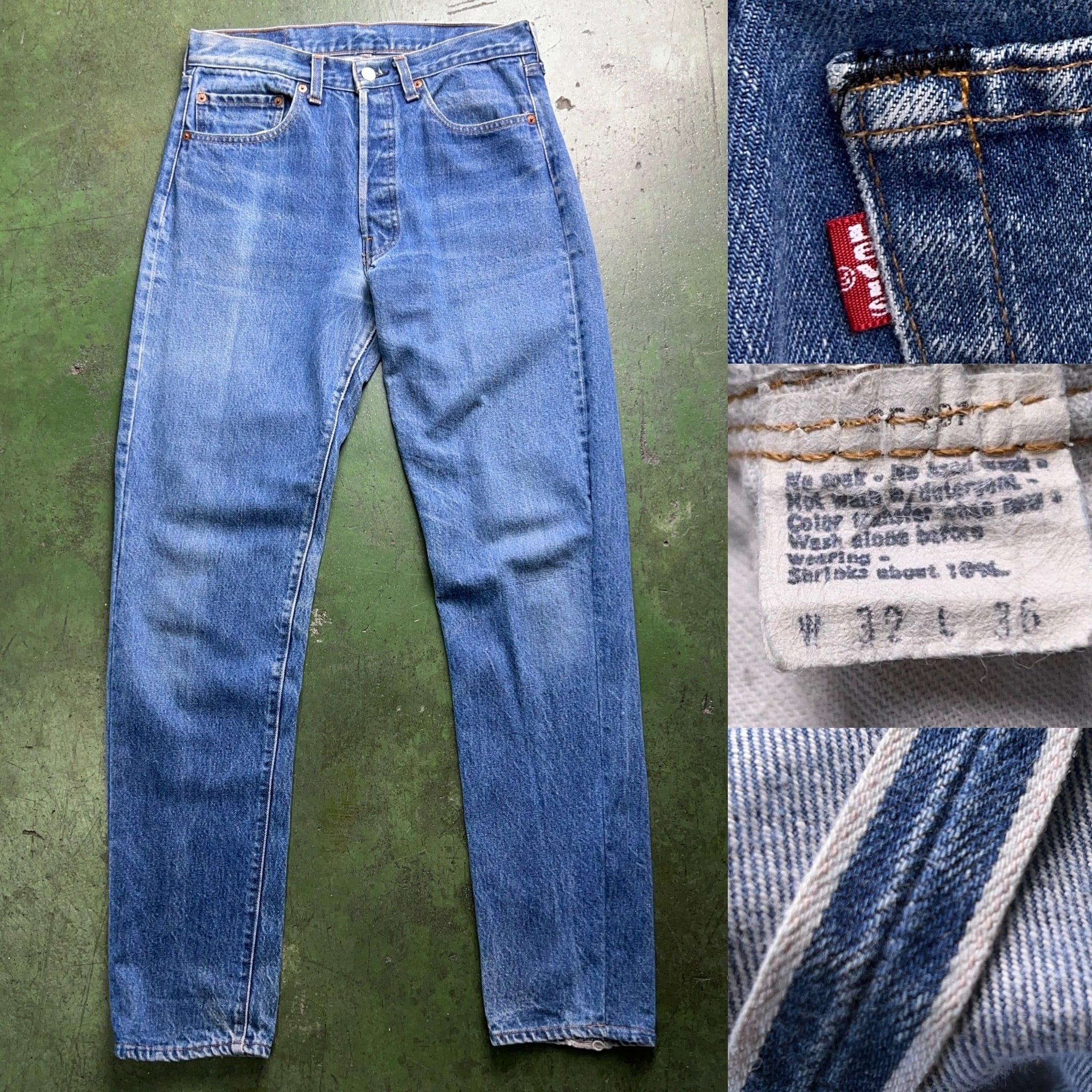 80's Levi's 501 Denim Pants W32 赤耳 リーバイス デニムパンツ 色