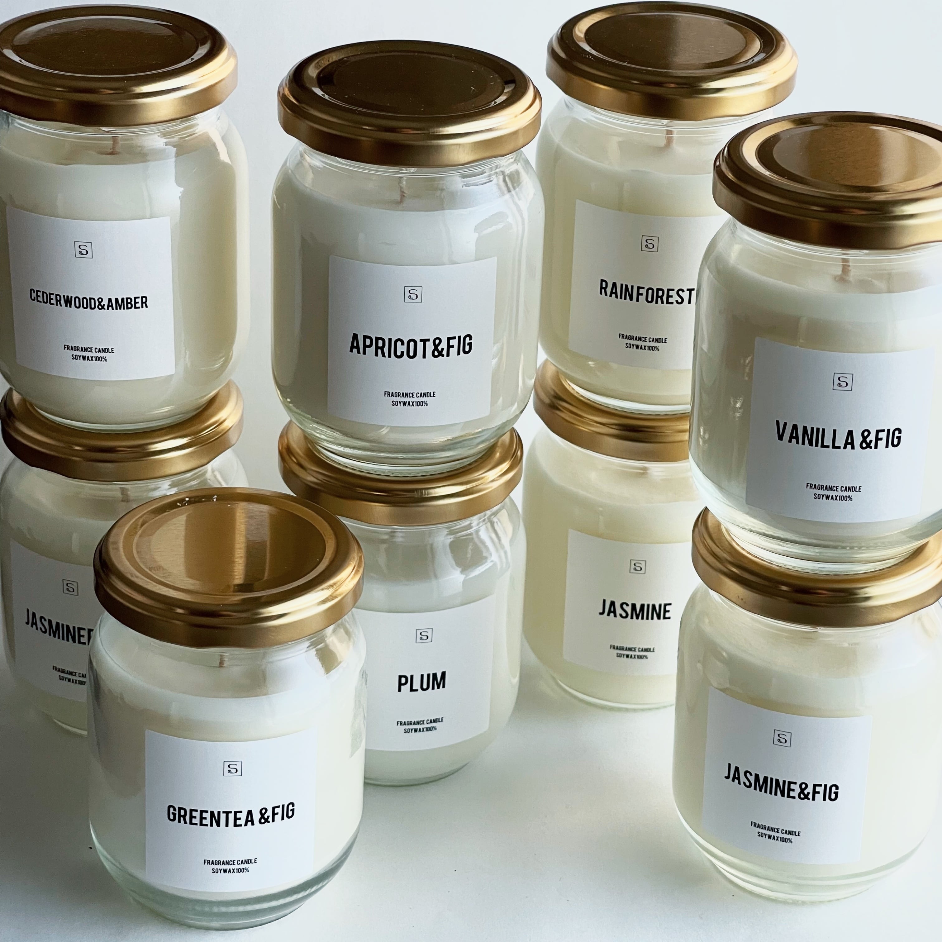 ジャスミンの香り【アロマキャンドル／ソイワックス100%】 | S.candle