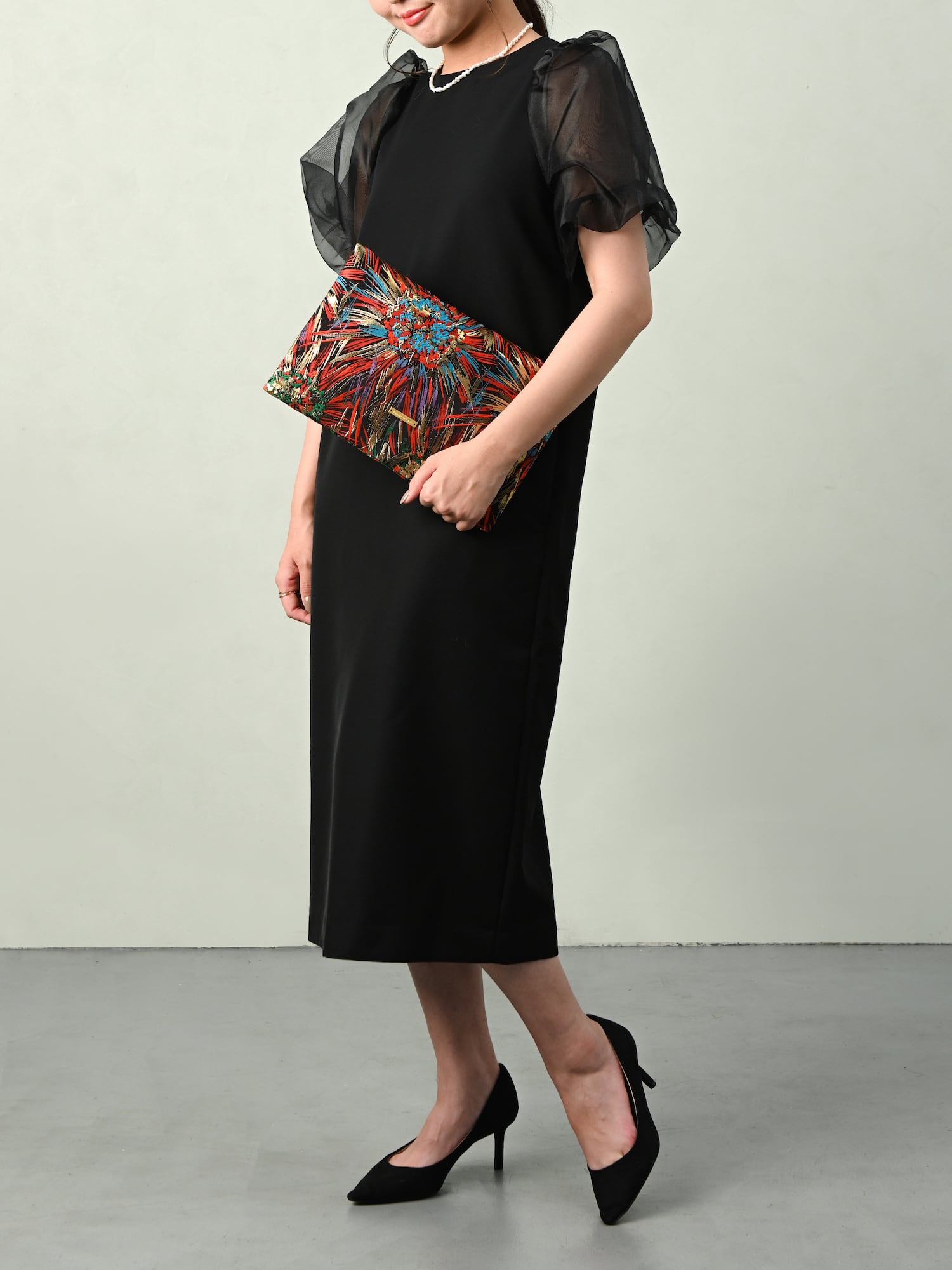 西陣織トートバッグ タテ HANABI / NTL18 | Tomorrow Fabric