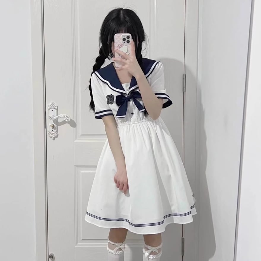 SEASONZ JKロリィタ セーラー風 ワンピース ゴスロリ ワンピース 原宿