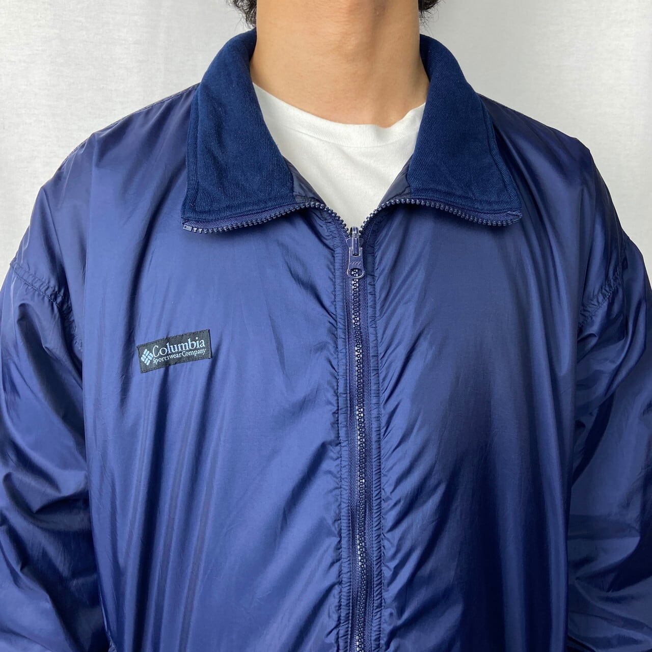 90年代 Columbia コロンビア ナイロンジャケット 中綿入り メンズ2XL
