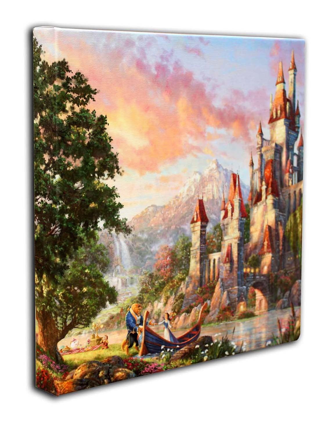 ディズニー「美女と野獣2」作品証明書 展示用フック付キャンバス