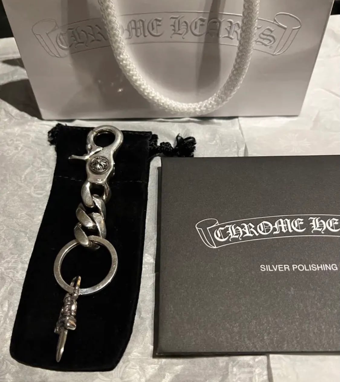 CHROME HEARTS クロムハーツ キーチェーン ショート クラシック