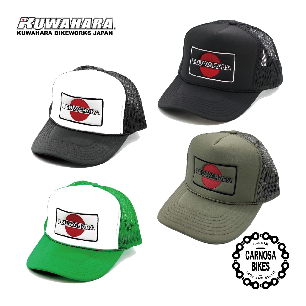KUWAHARA】Trucker Mesh Cap [トラッカー メッシュキャップ