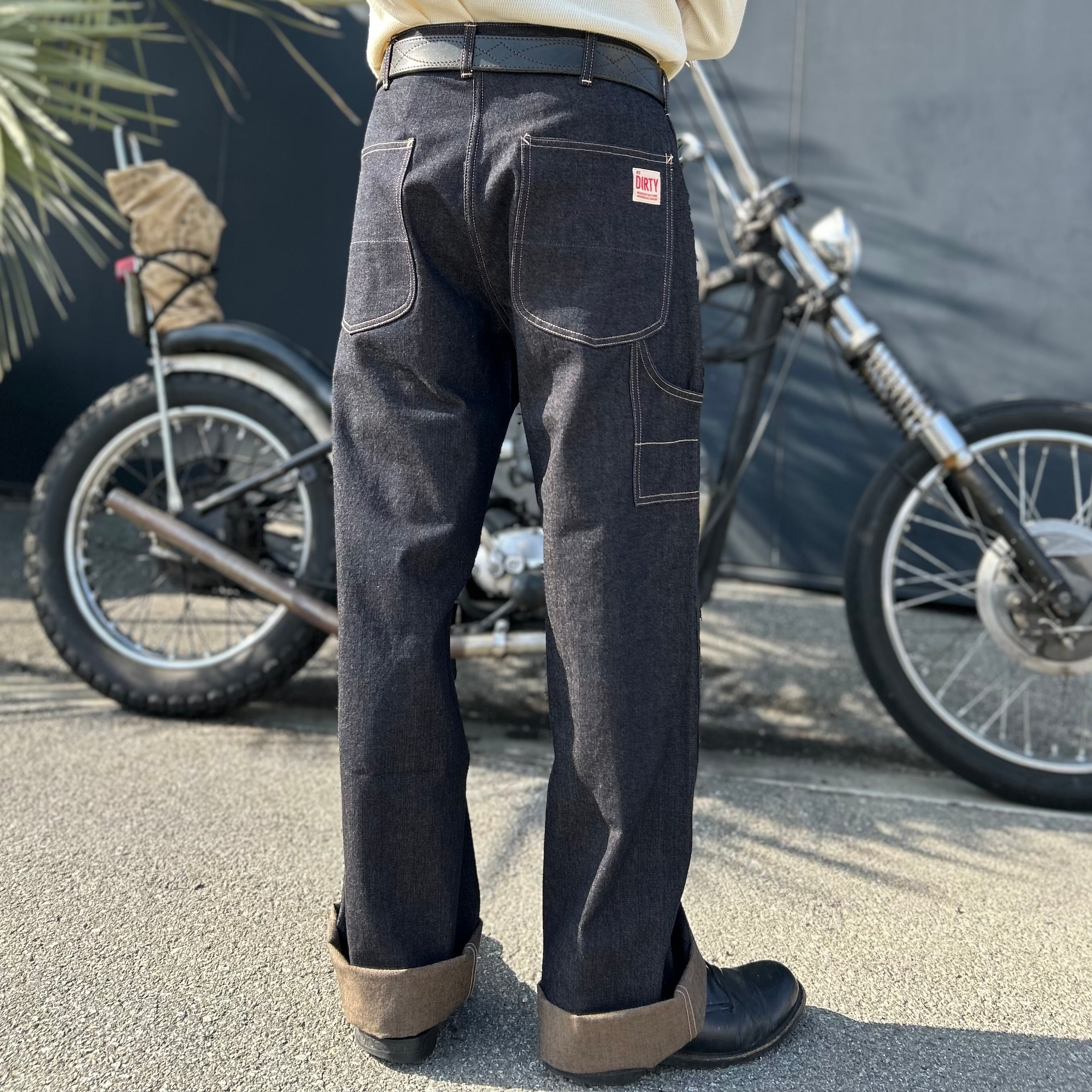 デニムパンツ ワークパンツ メンズ セットアップ AT-DIRTY アット