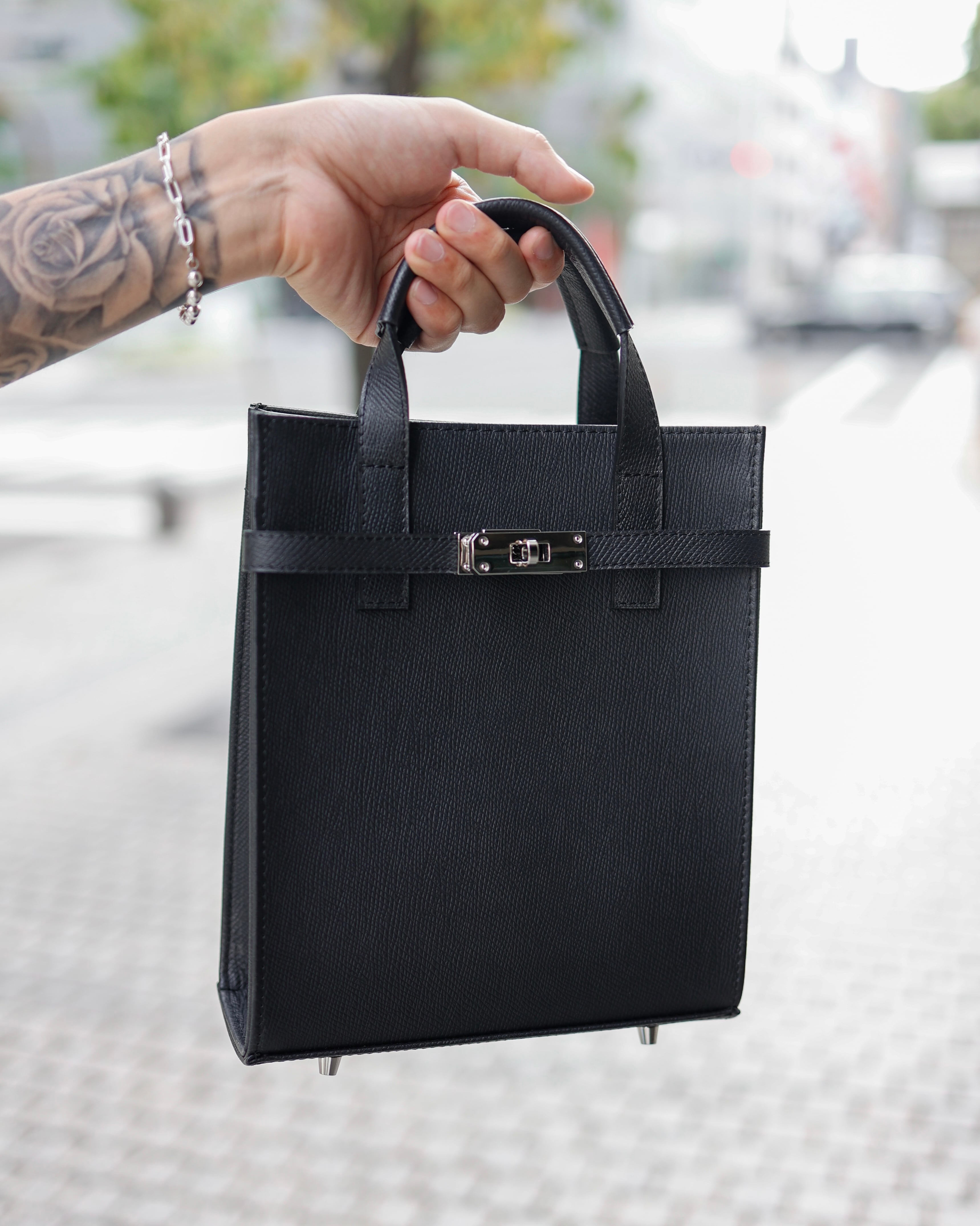 高級】A-croire Metal Leather Mini Totebag【EUROKENVY®︎ Original