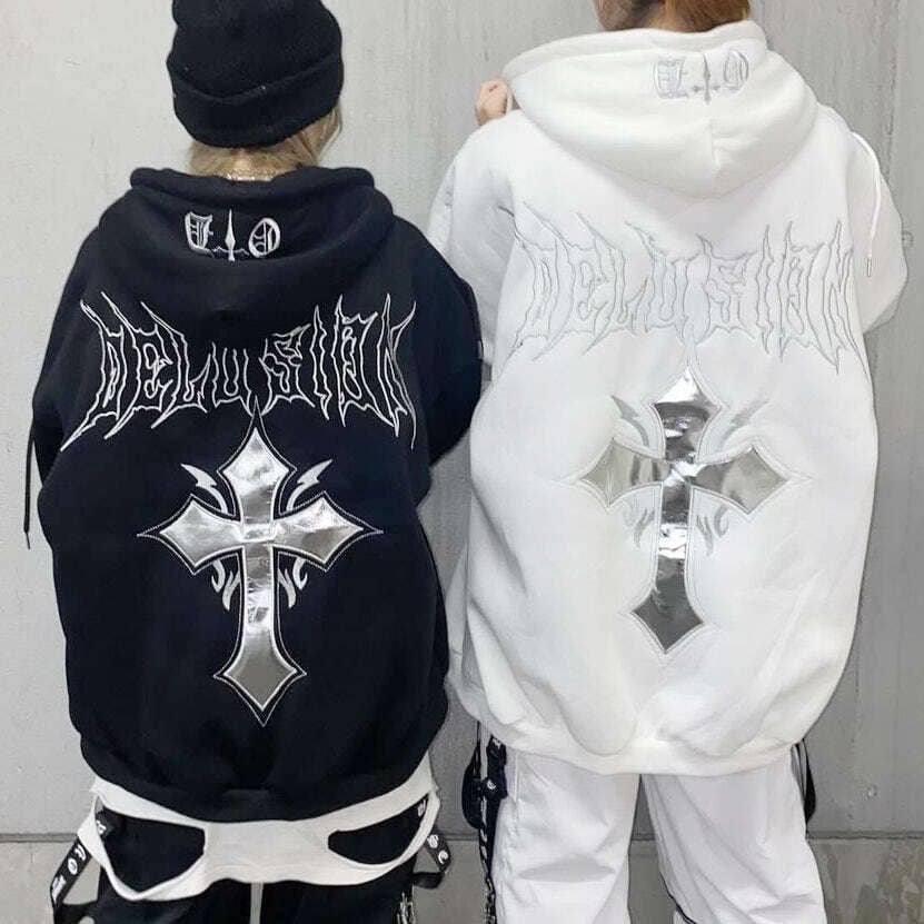 メタルクロスZIPパーカー(裏起毛) | VOLCAN&APHRODITE