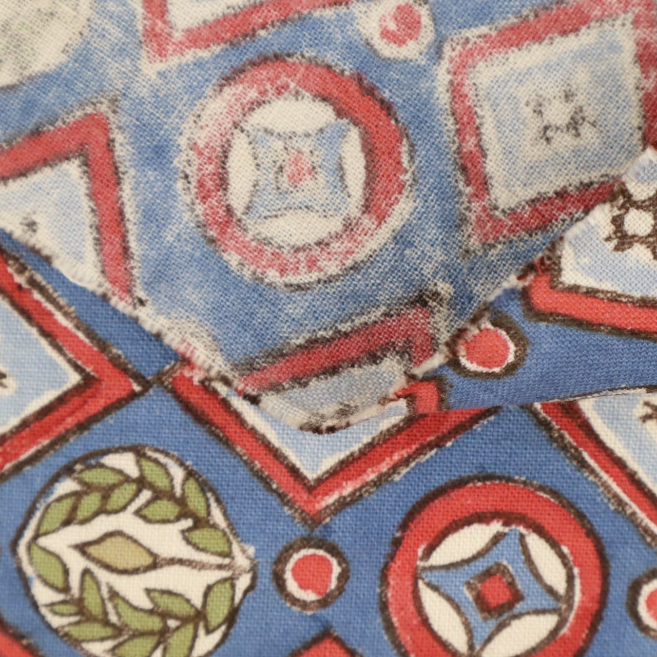 木版更紗10 【S】（古渡更紗写し） | 仕覆専門店 有楽