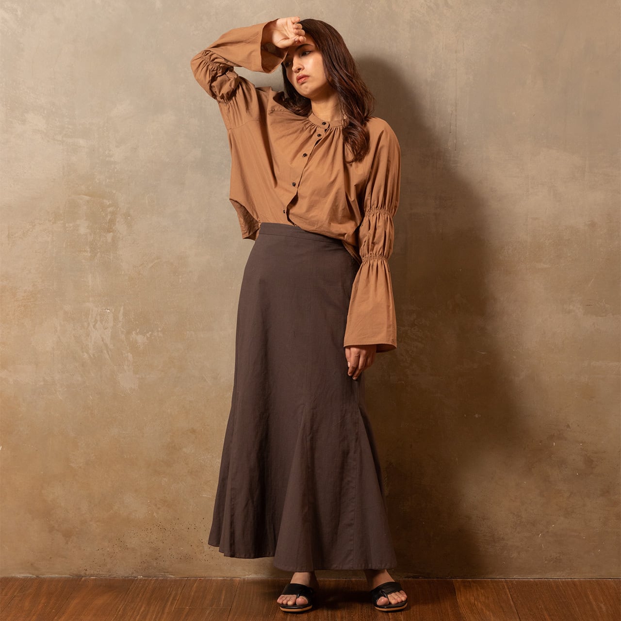 2WAY ブラウジングスリーブシャツ | MUSUBI