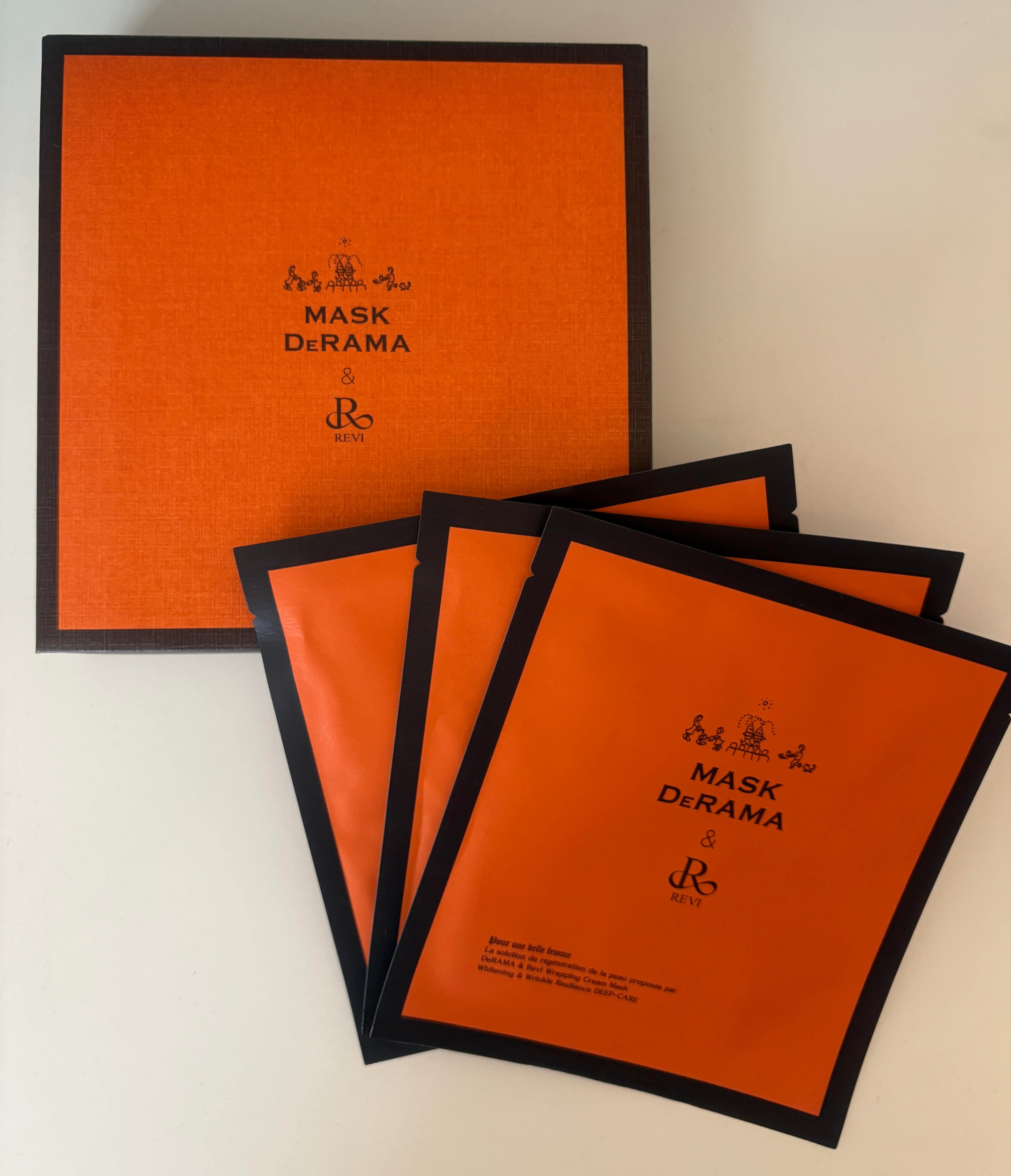 REVI Mask De RAMA & REVI Cream Wrapping Mask（クリームシートパック
