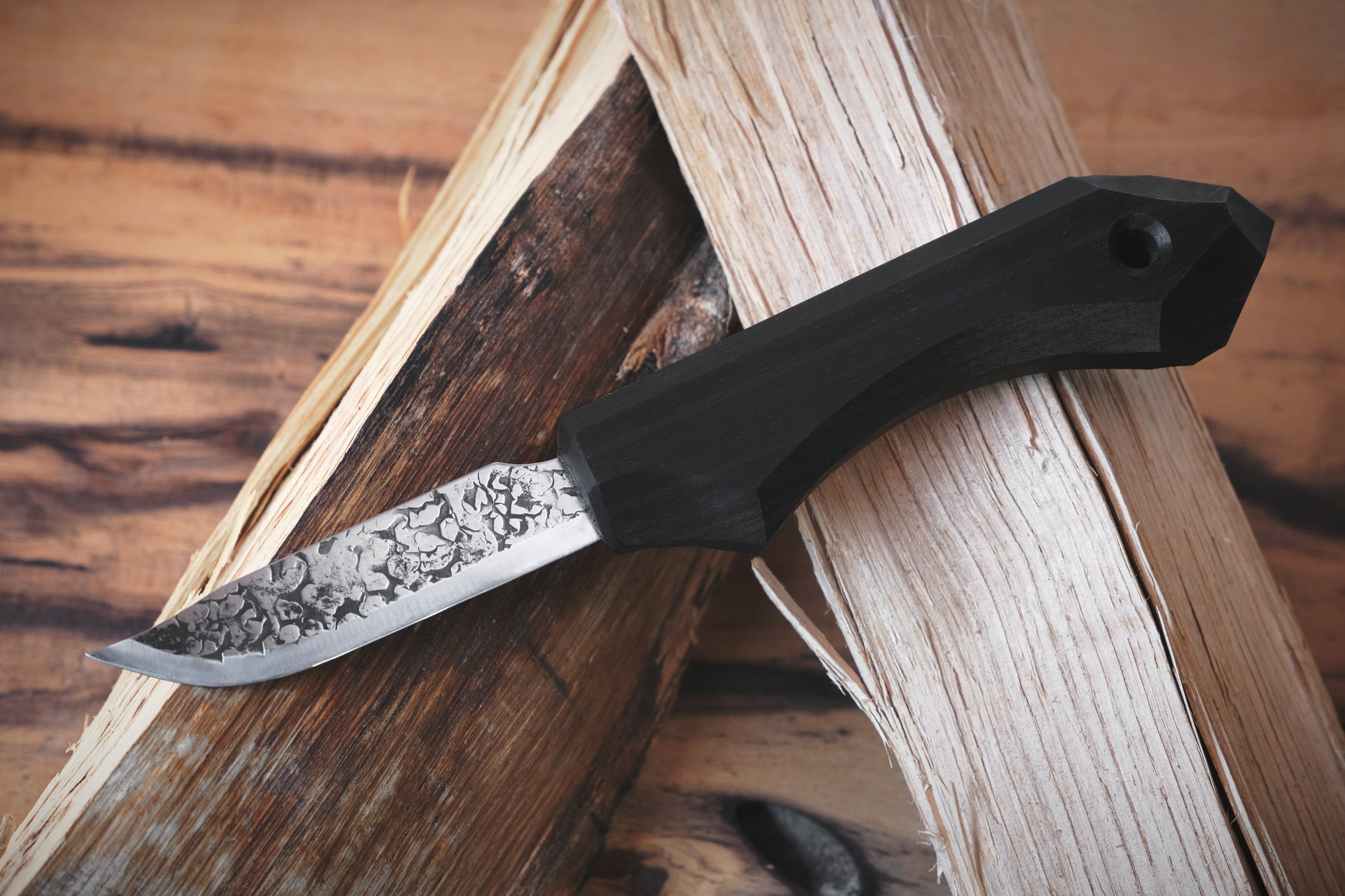 mumei -アウトドアナイフ- 黒檀 | マサコー山口木工