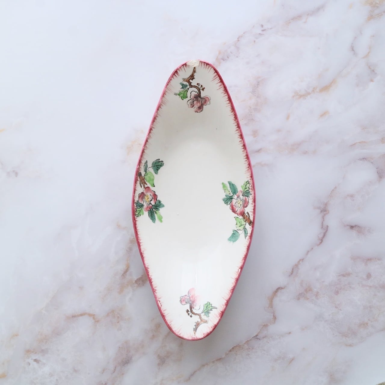 ⚫︎フランスアンティーク⚫︎HB&C ショワジールロワ窯⚫︎深赤色の